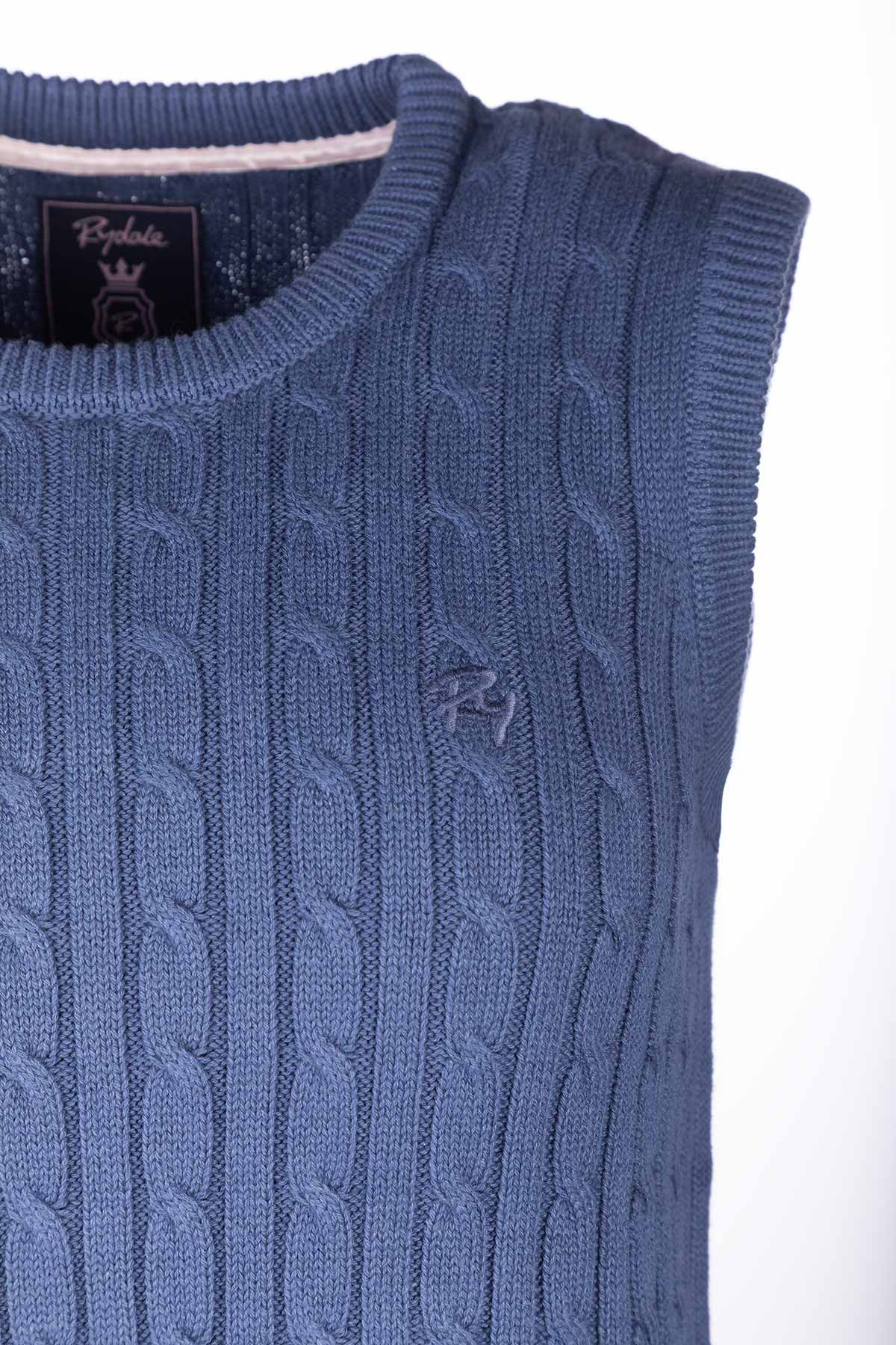 Rydale Ladies Crew Neck Cable Knit Vest - Emma