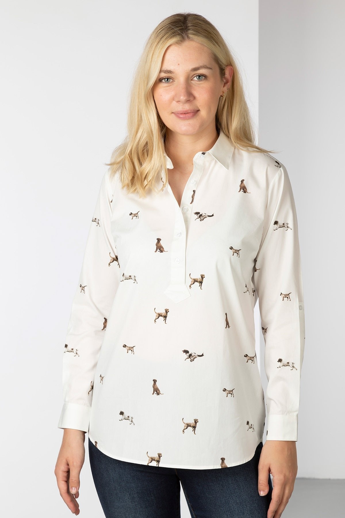 Rydale Ladies Printed Overhead Shirt - Wistow II
