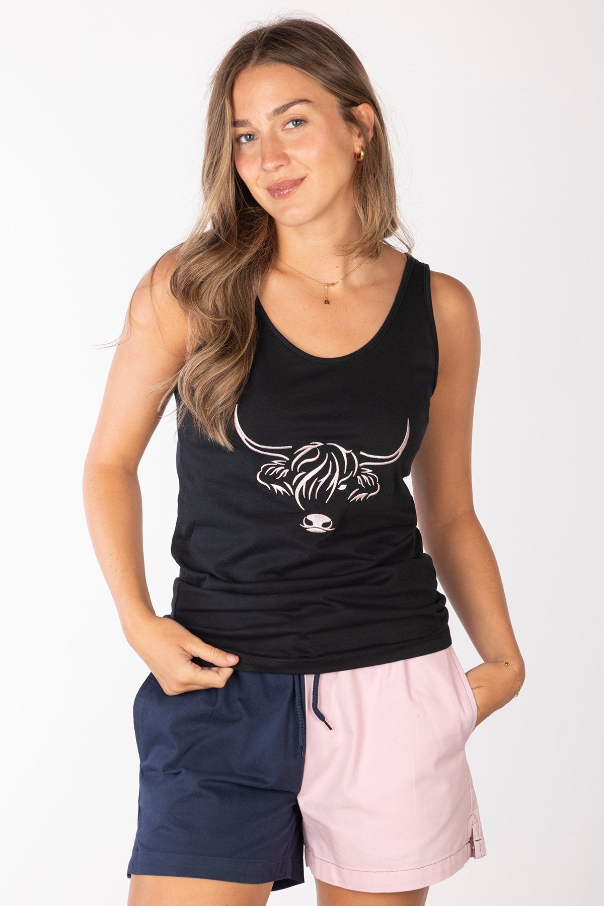 Rydale Ladies Cow Pattern Vest Top - Byland