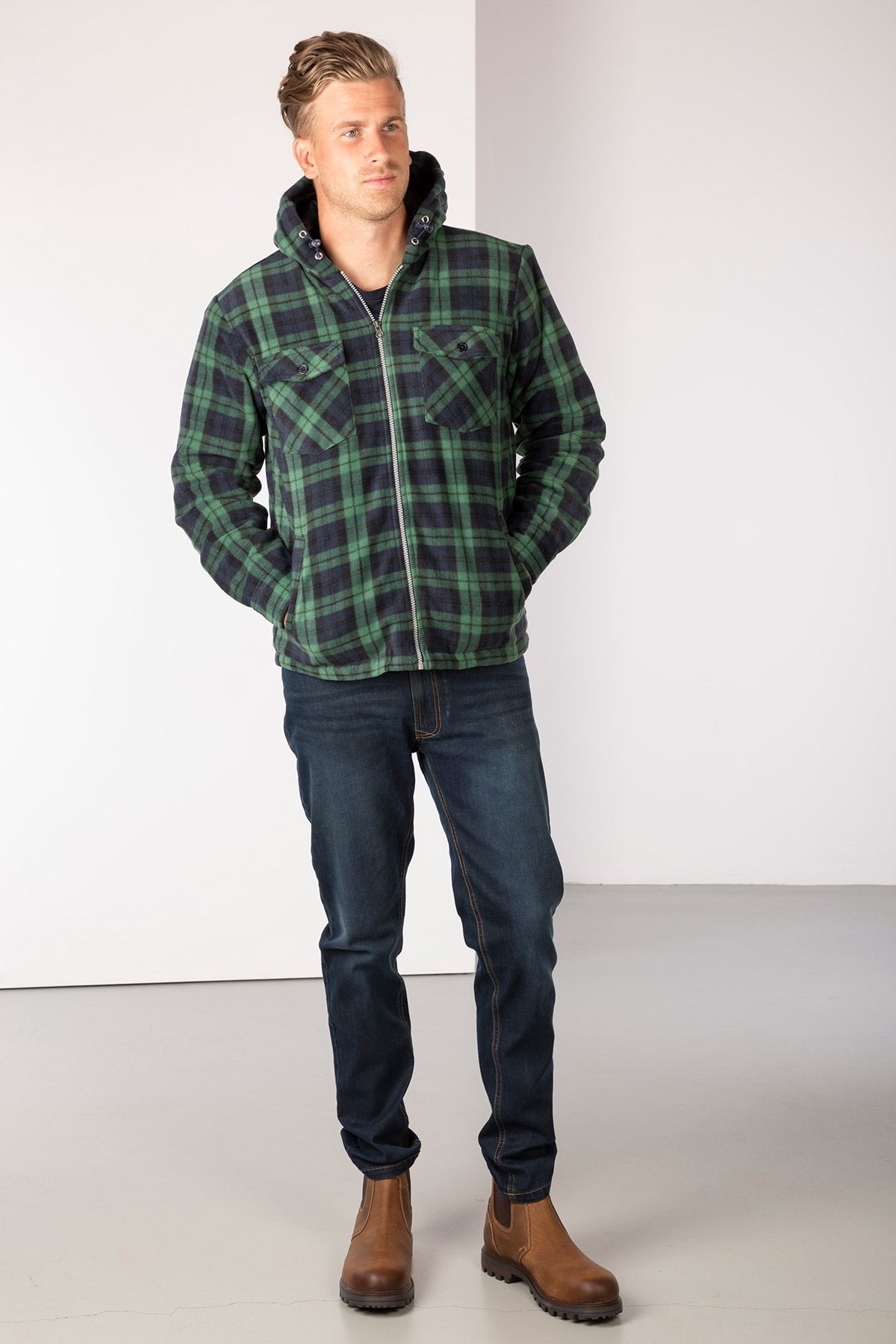 Rydale Men's Hooded Fleece Overshirt - Ulrome