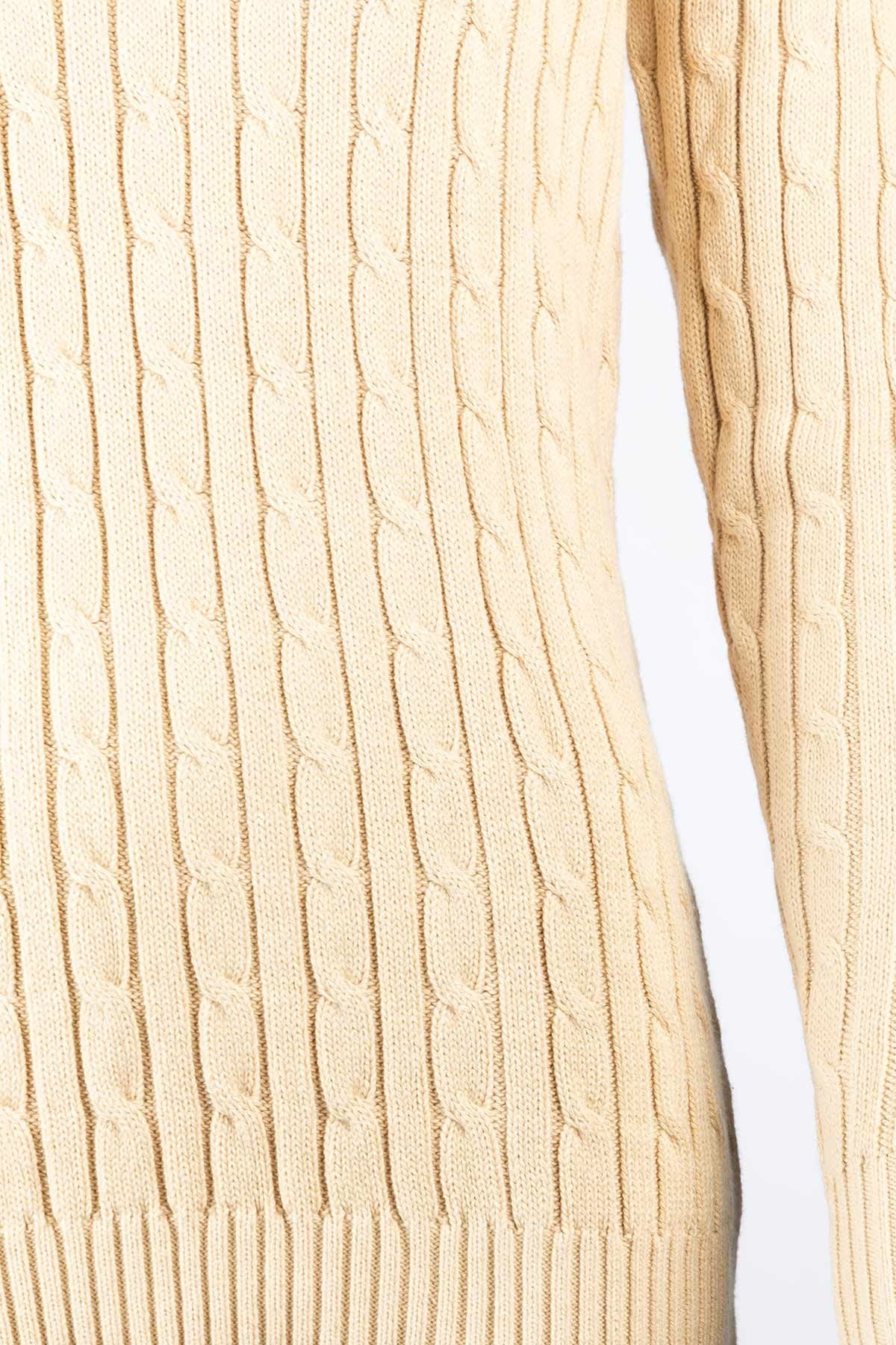 Rydale Ladies V Neck Cable Knit Jumper - Emma