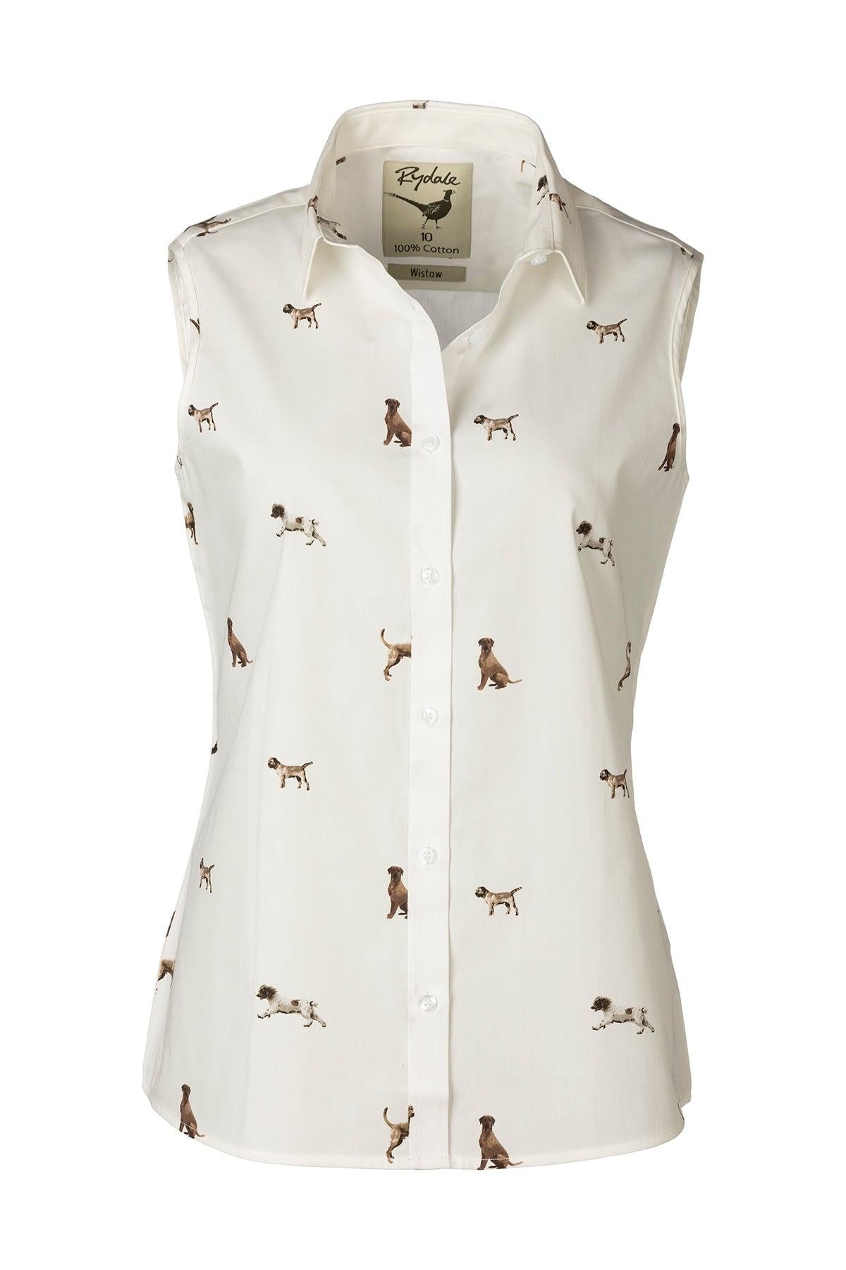 Rydale Ladies Sleeveless Shirt With Collar - Wistow II