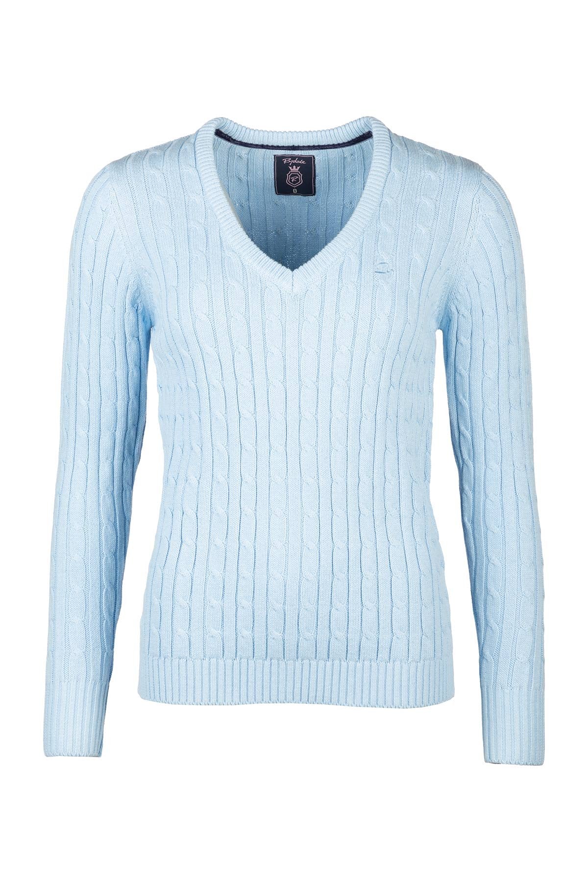 Rydale Ladies V Neck Cable Knit Jumper - Emma