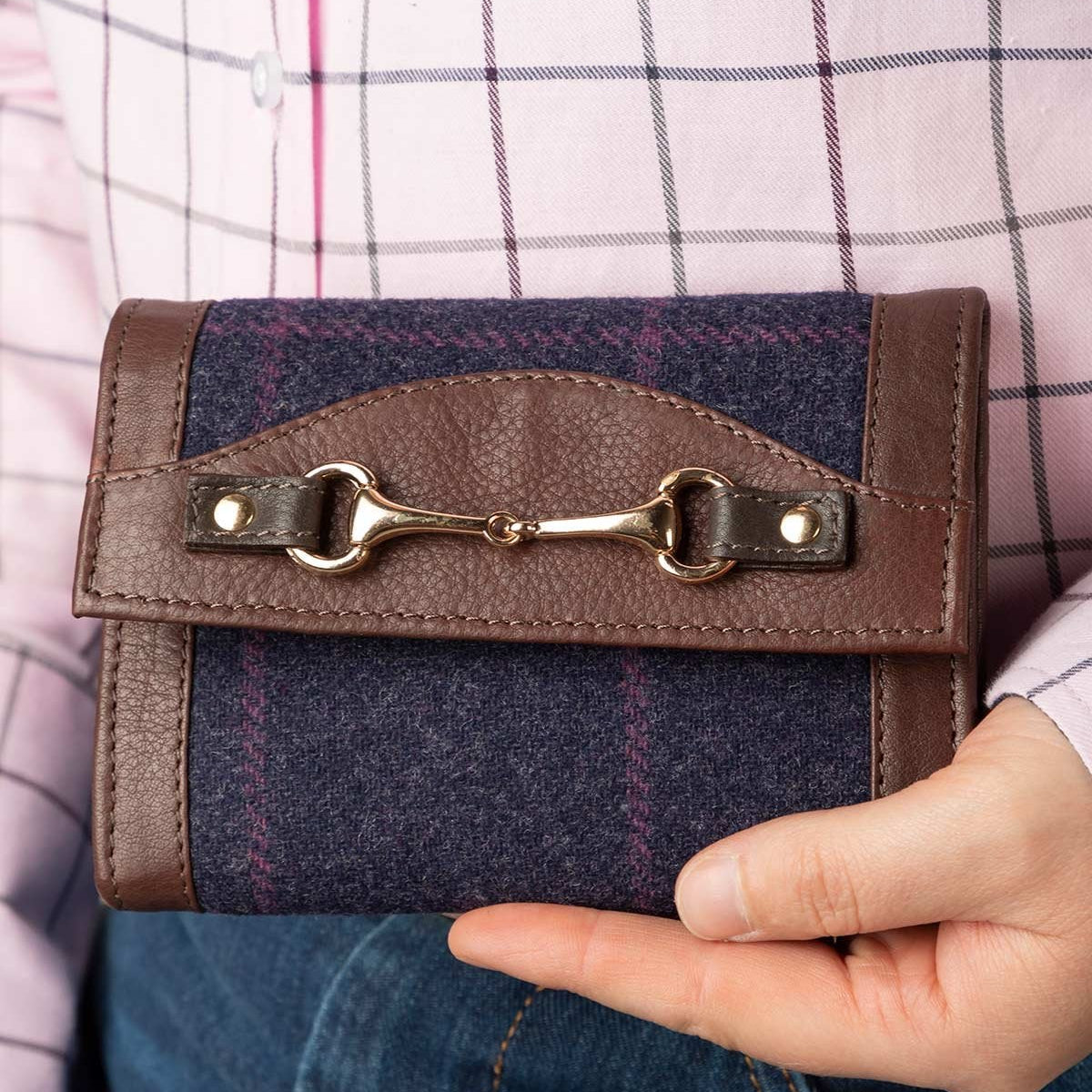 Rydale Ladies Tweed Trifold Purse - Helmsley