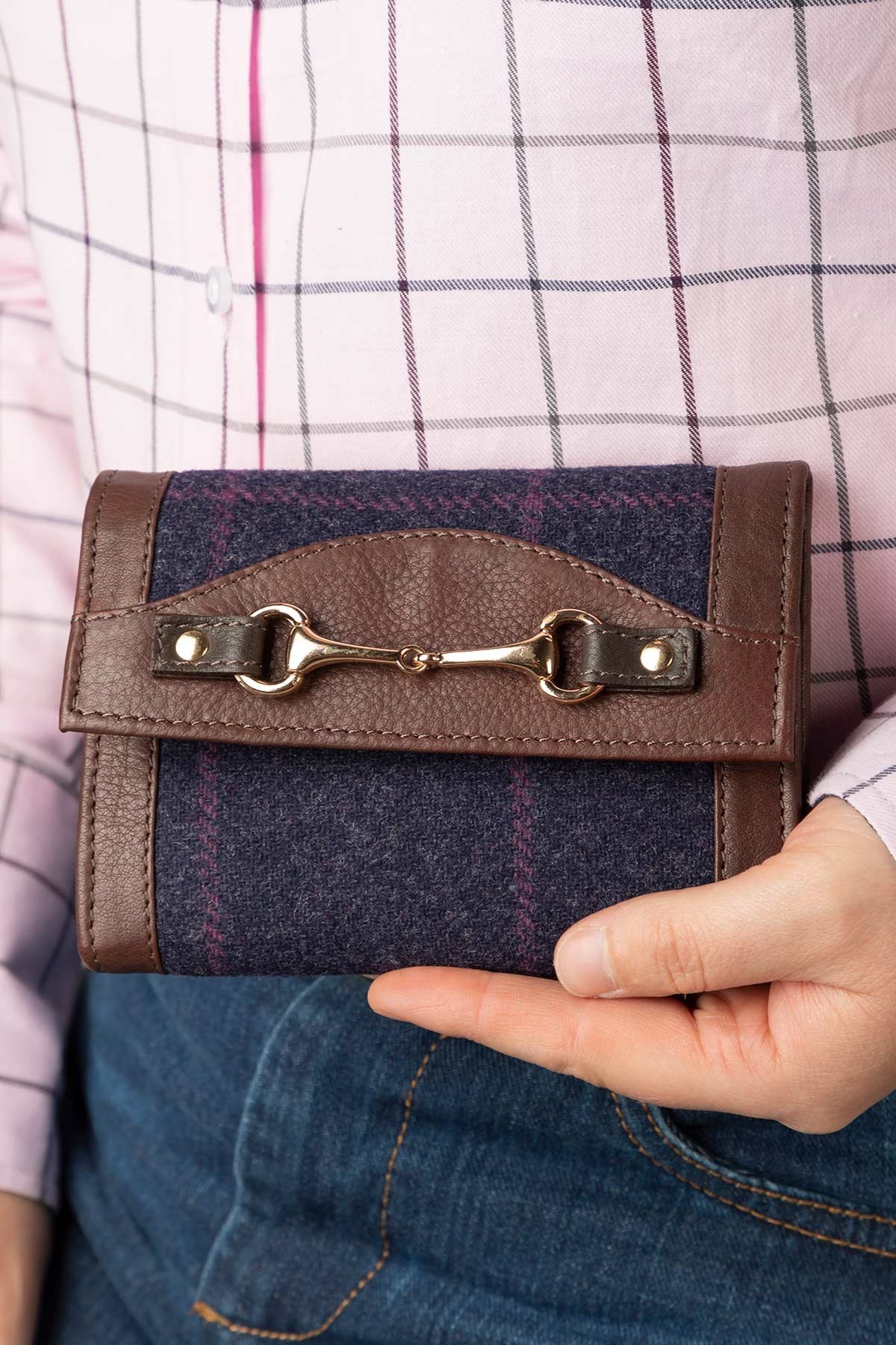 Rydale Ladies Tweed Trifold Purse - Helmsley