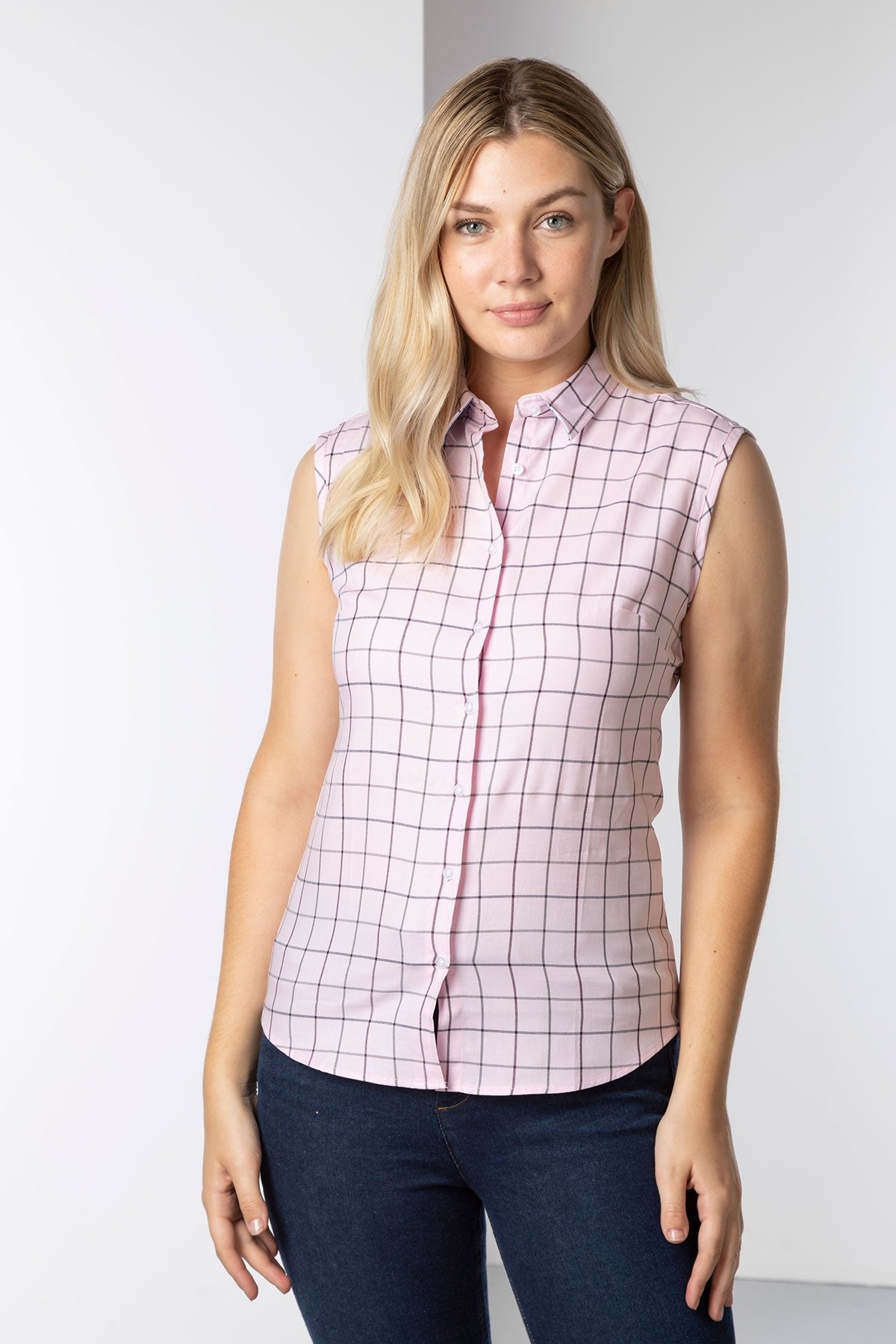 Rydale Ladies Hannah Sleeveless Country Shirt - Kate Tweed