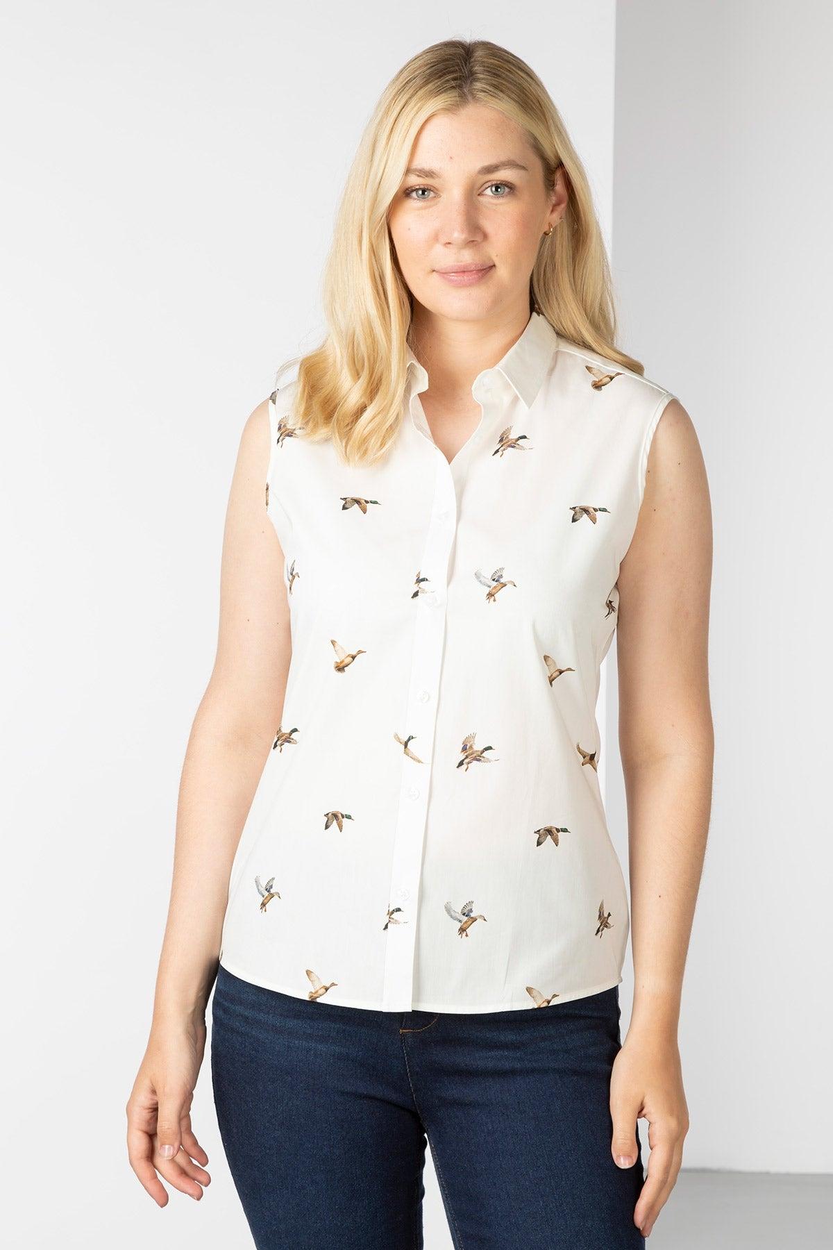Rydale Ladies Sleeveless Shirt With Collar - Wistow II