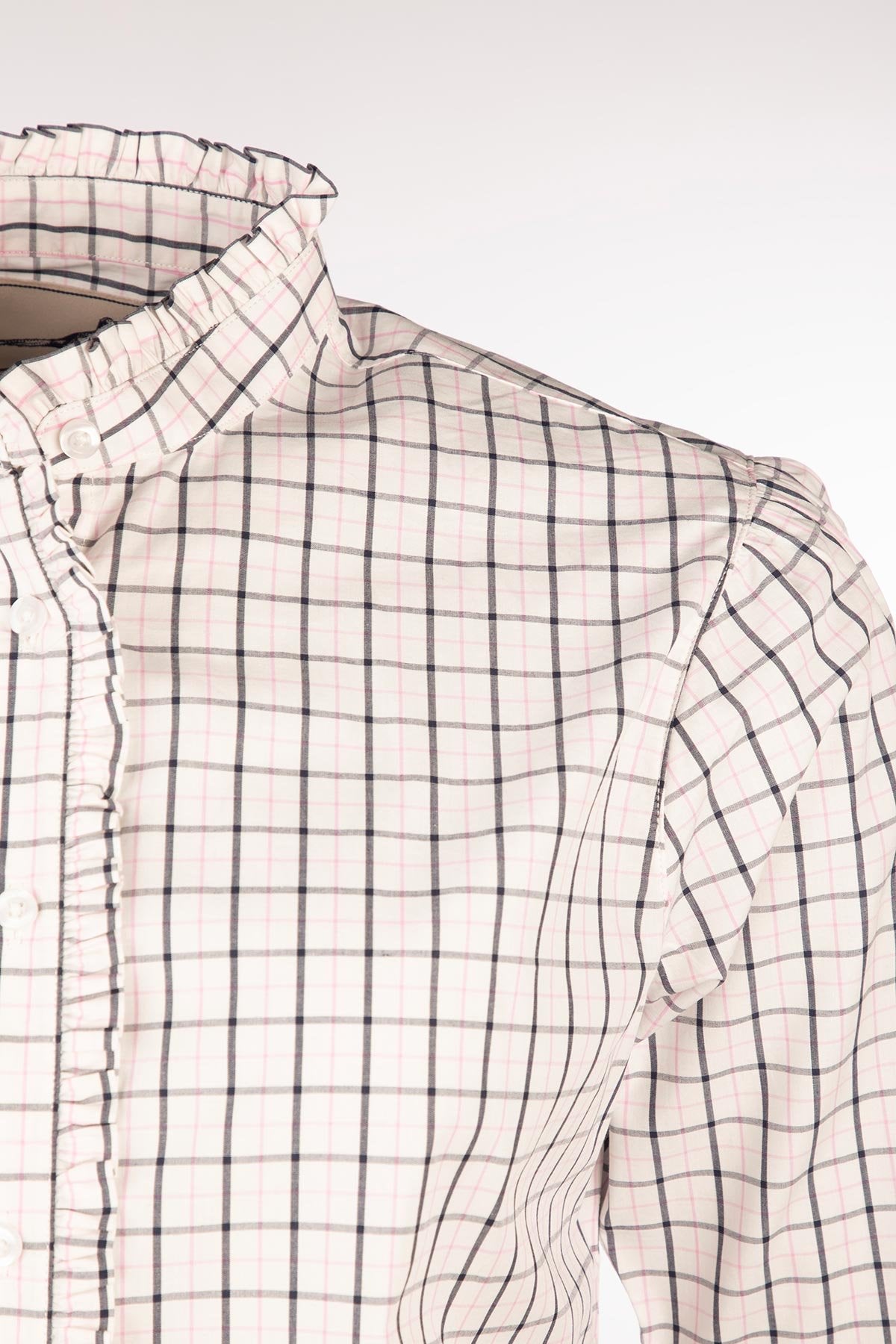 Rydale Ladies Ruffled Short Sleeved Shirt - Ivy