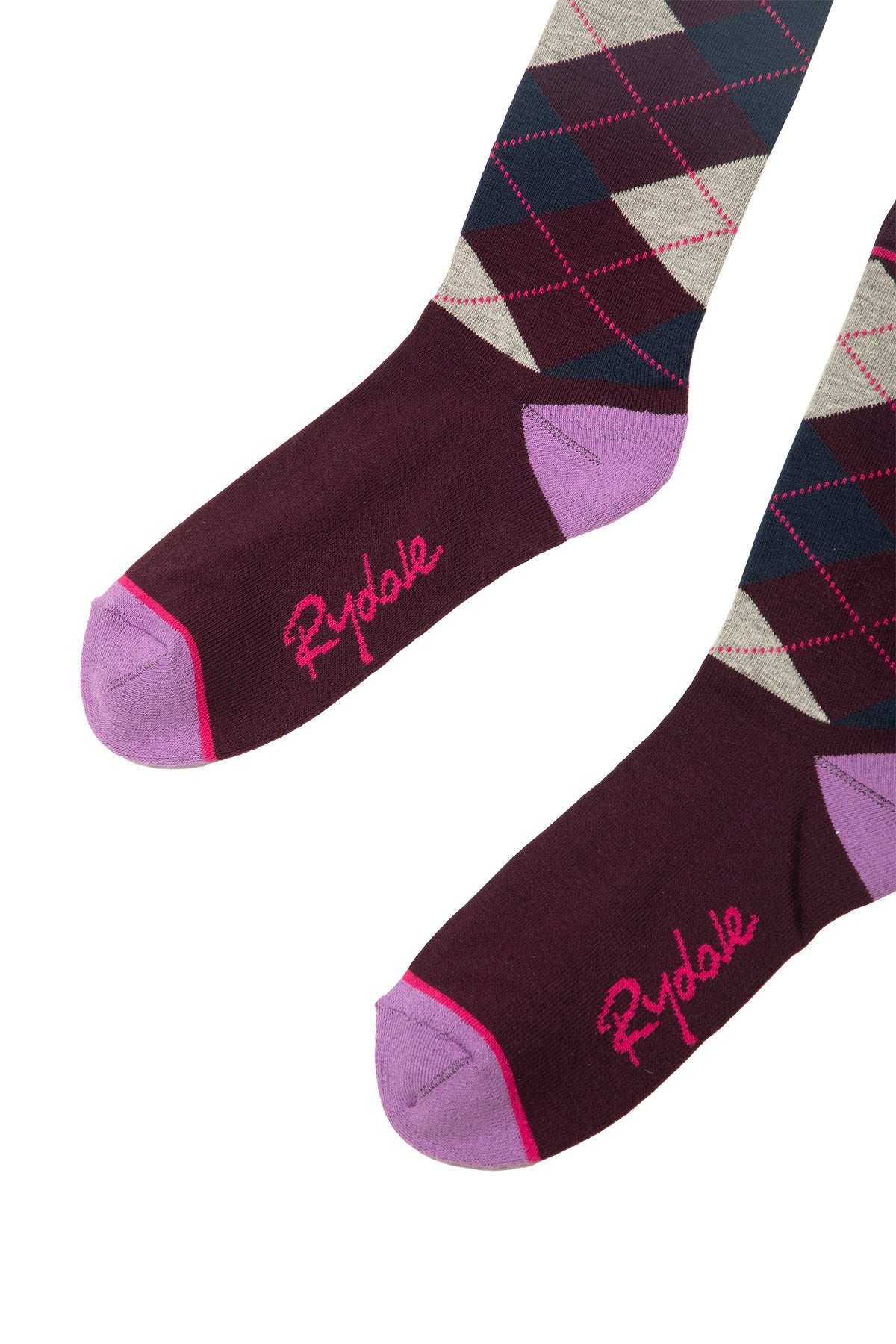 Rydale Ladies Argyle Ankle Socks