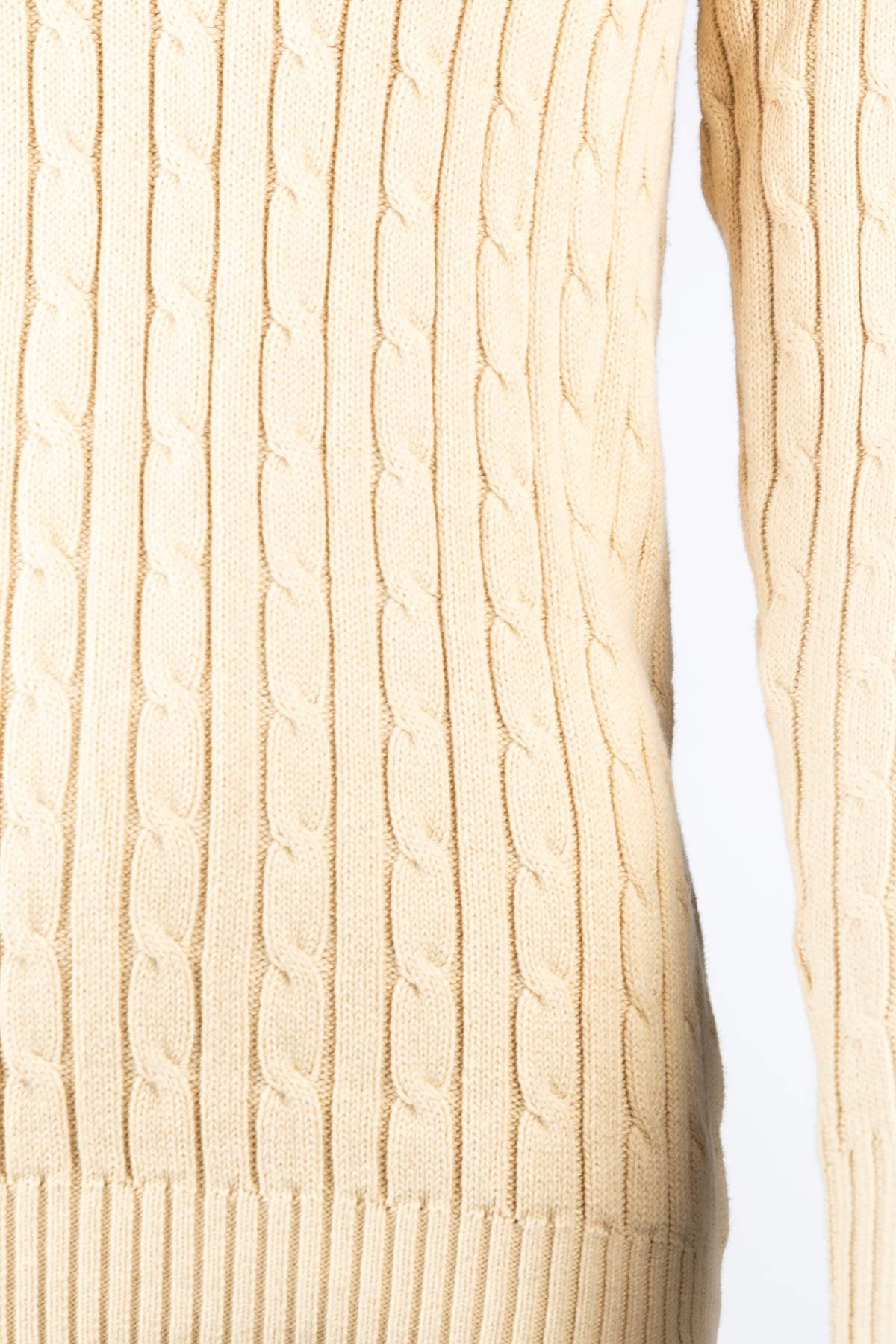Rydale Ladies Quarter Zip Cable Knit Jumper - Emma