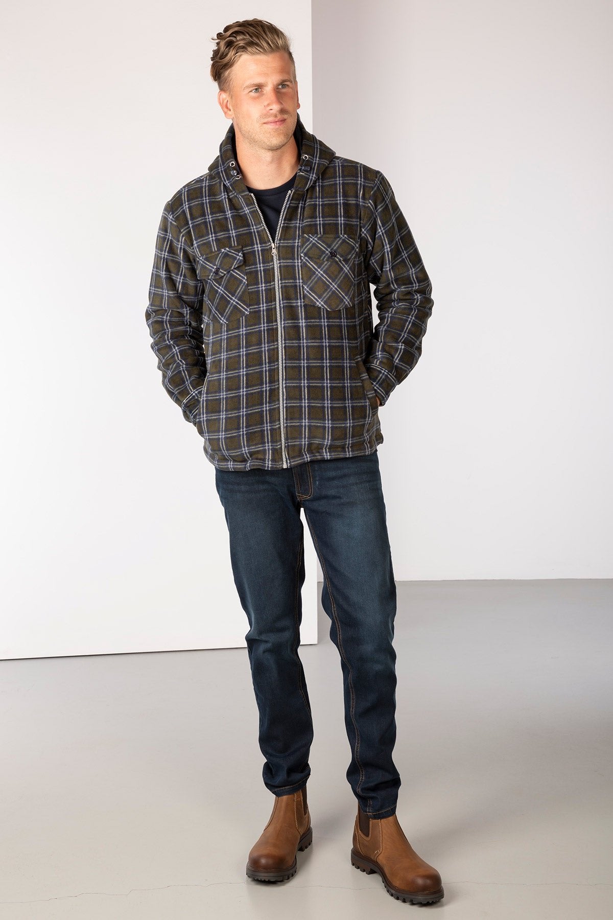 Rydale Men's Hooded Fleece Overshirt - Ulrome