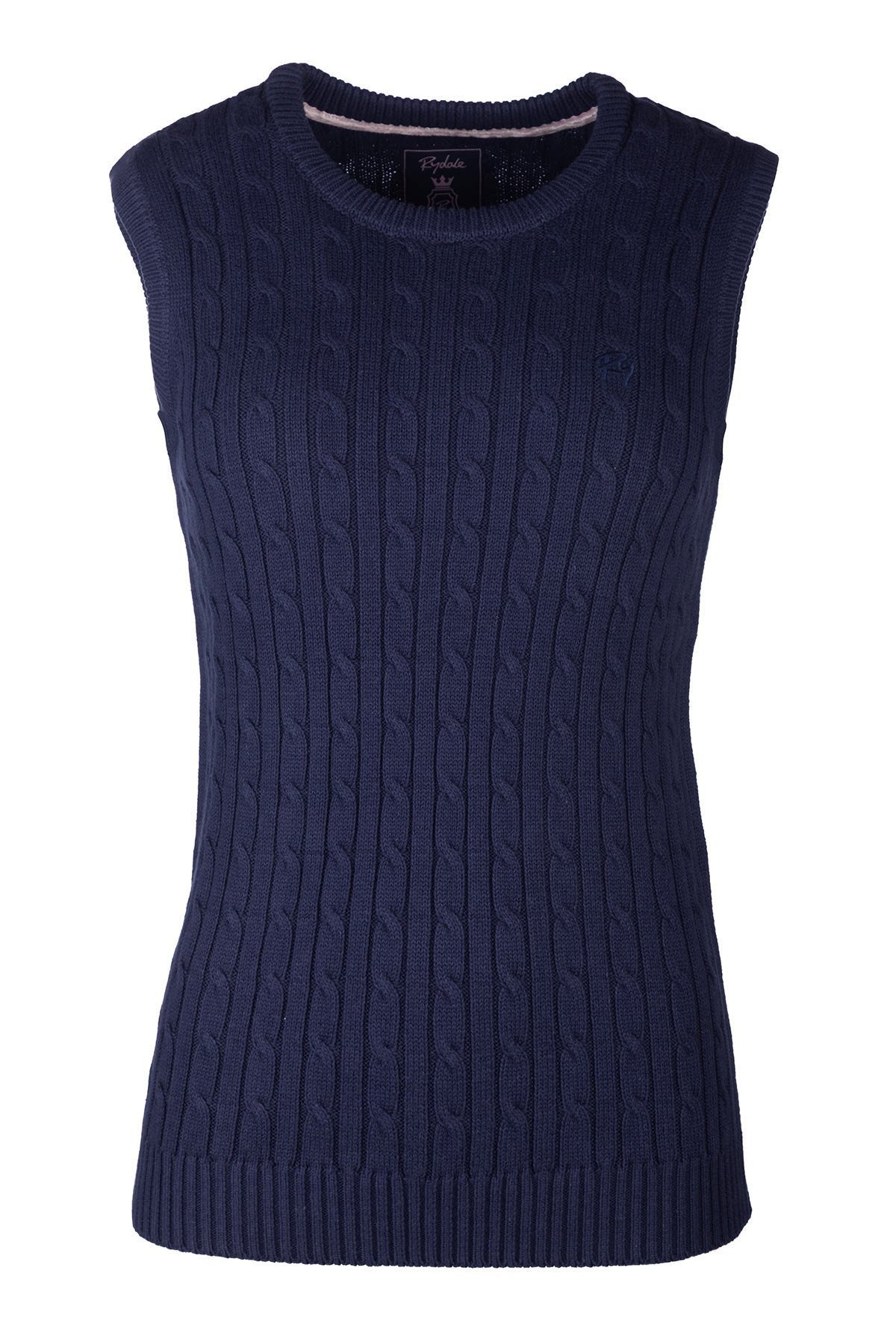 Rydale Ladies Crew Neck Cable Knit Vest - Emma