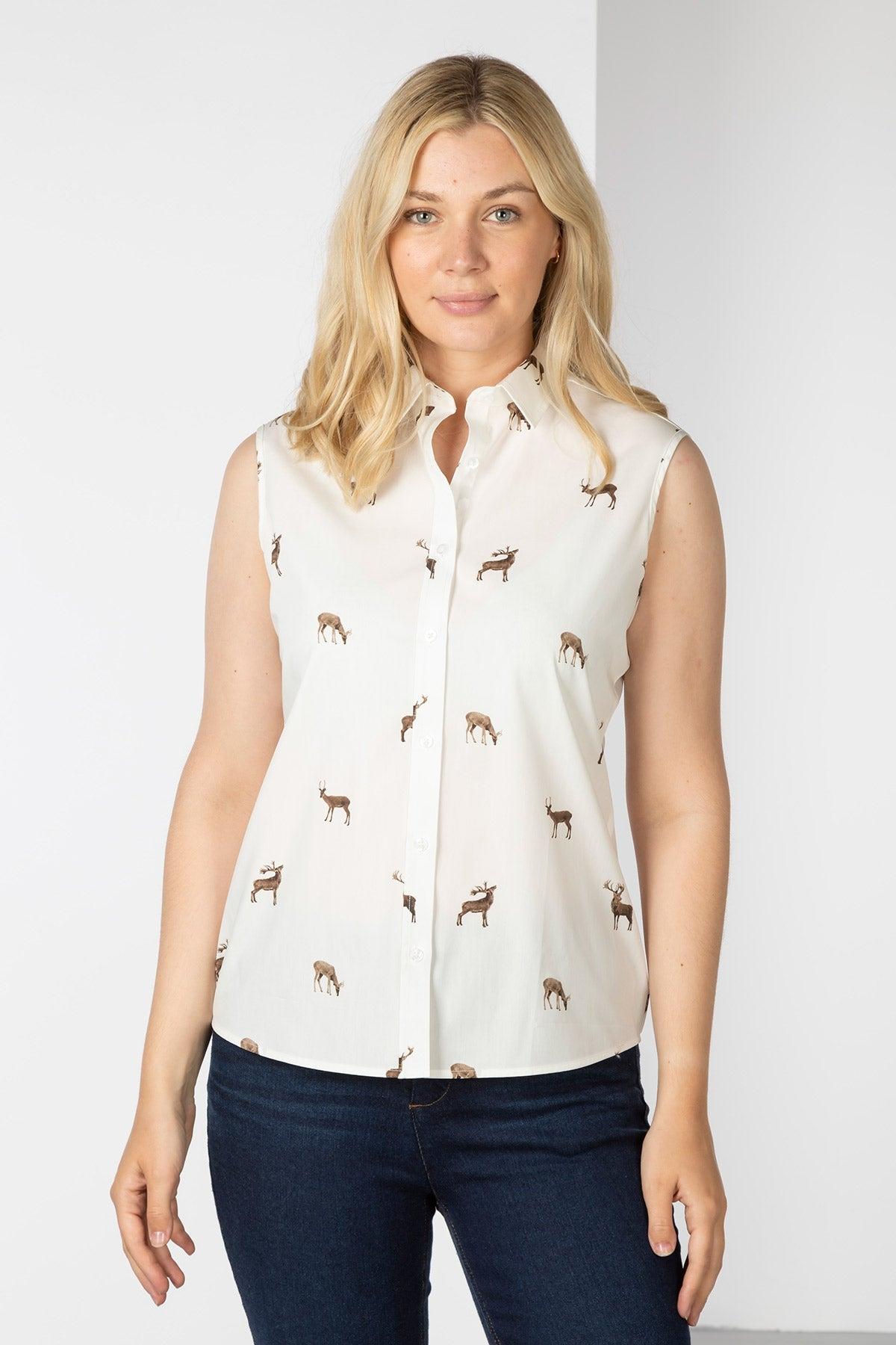 Rydale Ladies Sleeveless Shirt With Collar - Wistow II