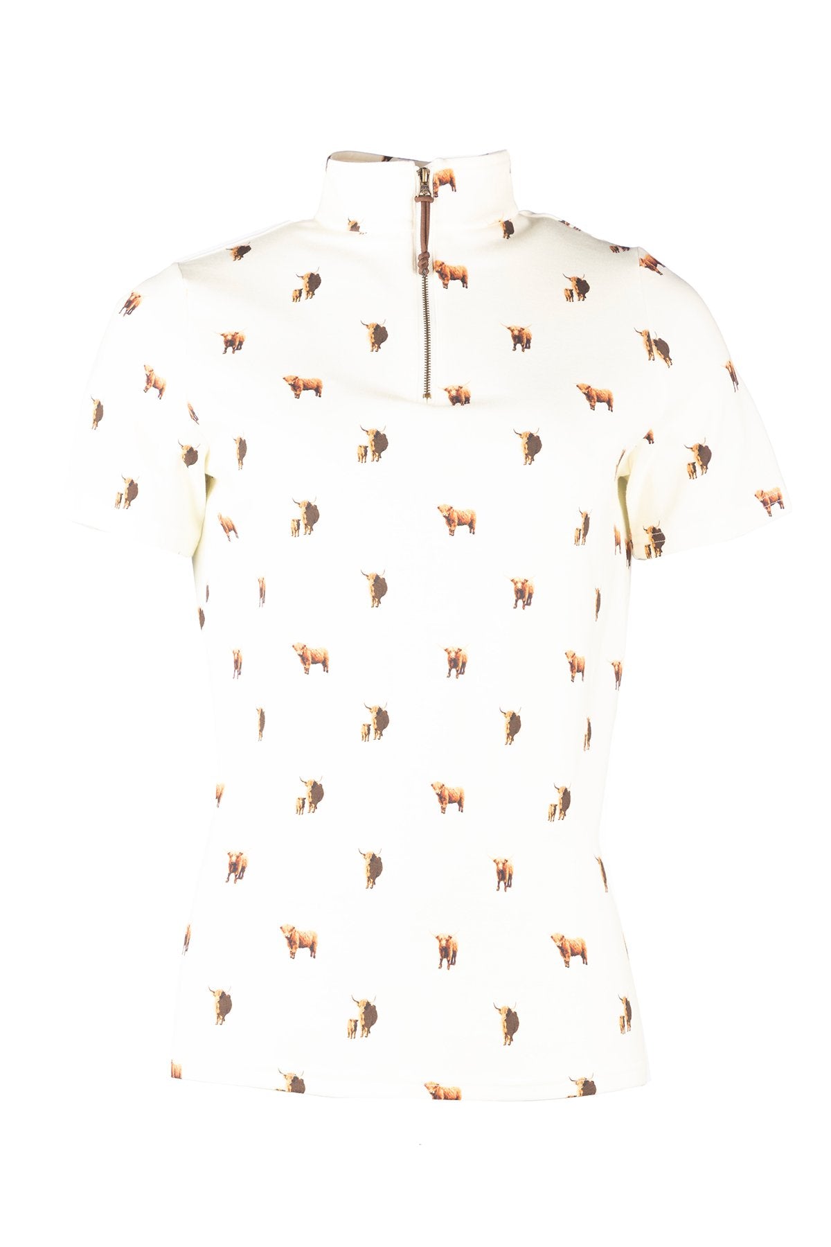 Rydale Ladies Short Sleeved 1/4 Zip Top - Foxholes