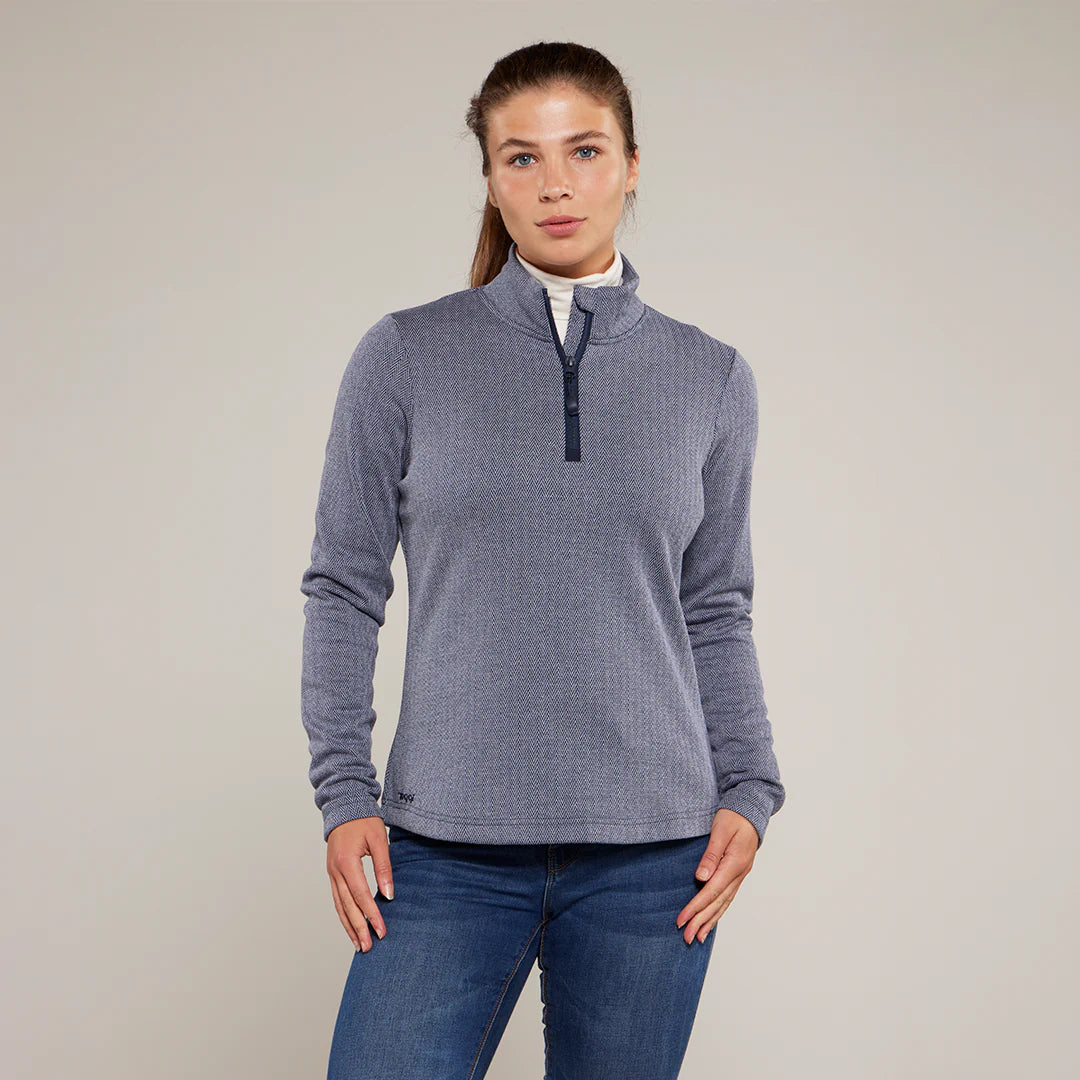 Toggi Gorse Zip Neck Fleece #colour_navy-slate