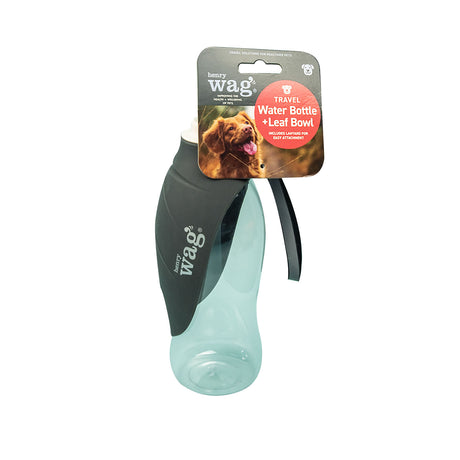 Henry Wag Water Bottle with Leaf Bowl #colour_grey