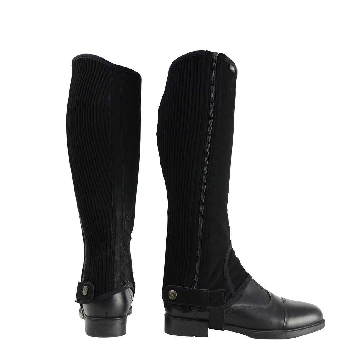 Hy Equestrian Synthetic Nubuck Chaps Black