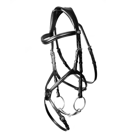 Henry James Sheepskin Grackle Bridle #colour_black