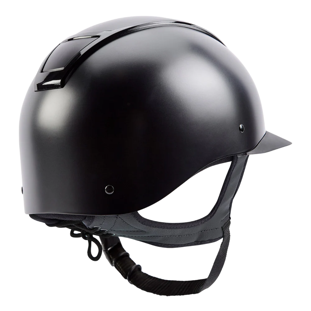 Champion Insight Round Standard Peak Riding Hat #colour_matt-black