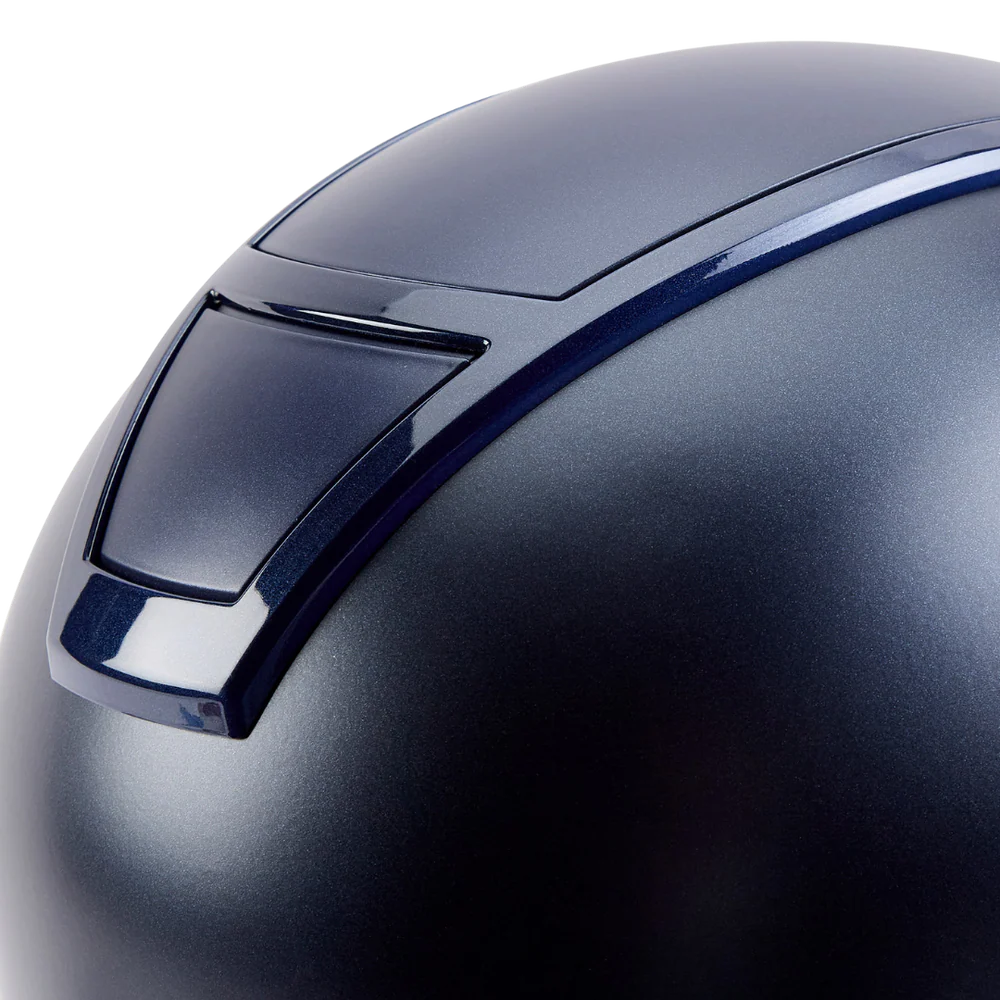 Champion Insight Round Standard Peak Riding Hat #colour_matt-navy