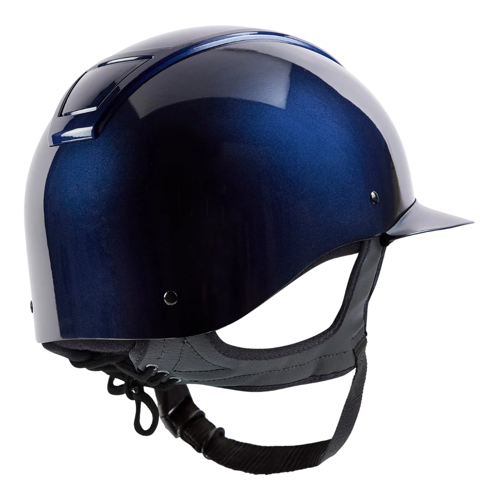 Champion Insight Oval Wide Peak Riding Hat #colour_metallic-navy