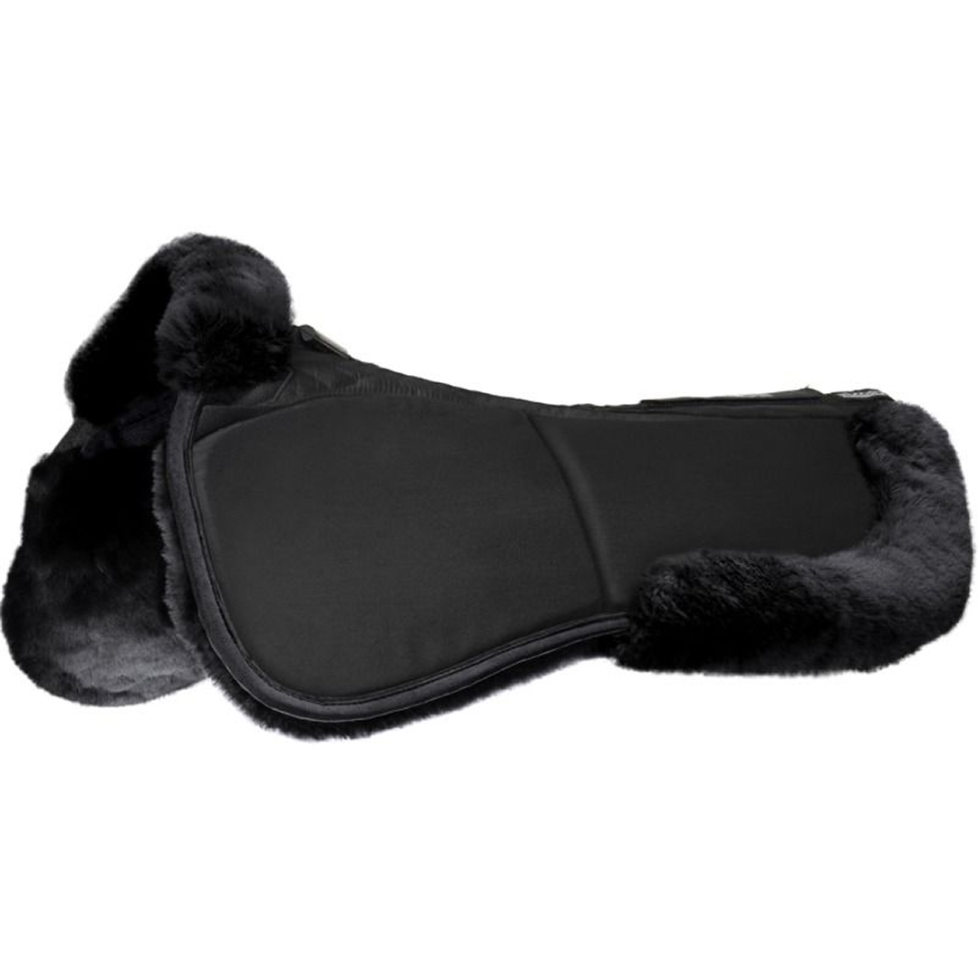 Stuebben Streamline Adjuster Lambswool Dressage Half Pad #colour_black
