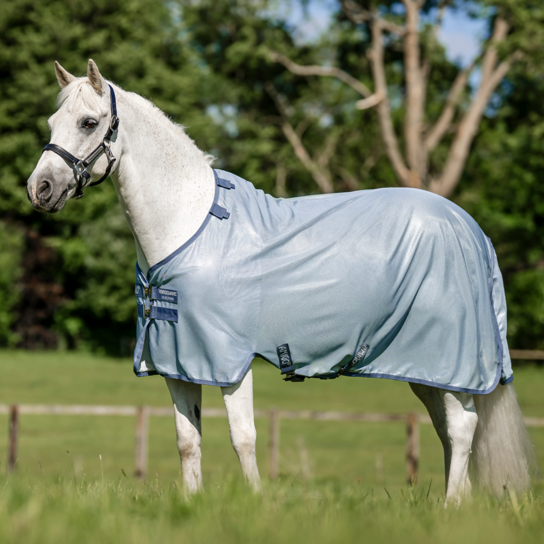 Horseware Ireland Amigo Pony Bug Rug #colour_heather-blue-blue-silver