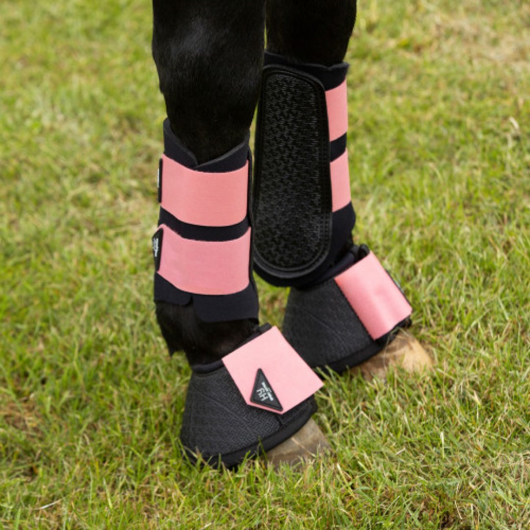 Hy Sport Active Brushing Boots #colour_coral-rose