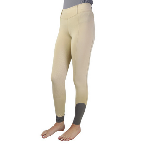 Hy Sport Active Young Rider Riding Tights #colour_beige-pencil-point-grey