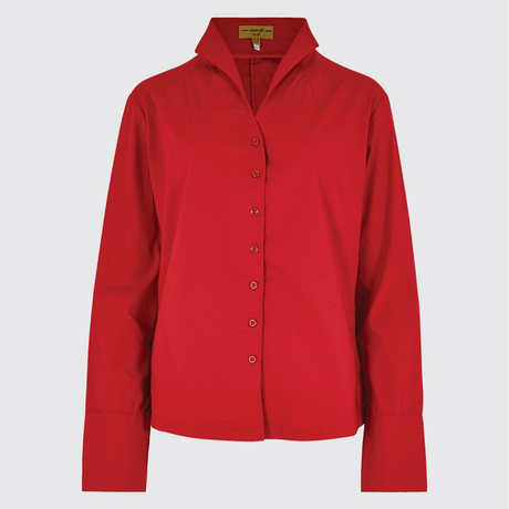 Dubarry Womens Snowdrop Shirt #colour_cardinal