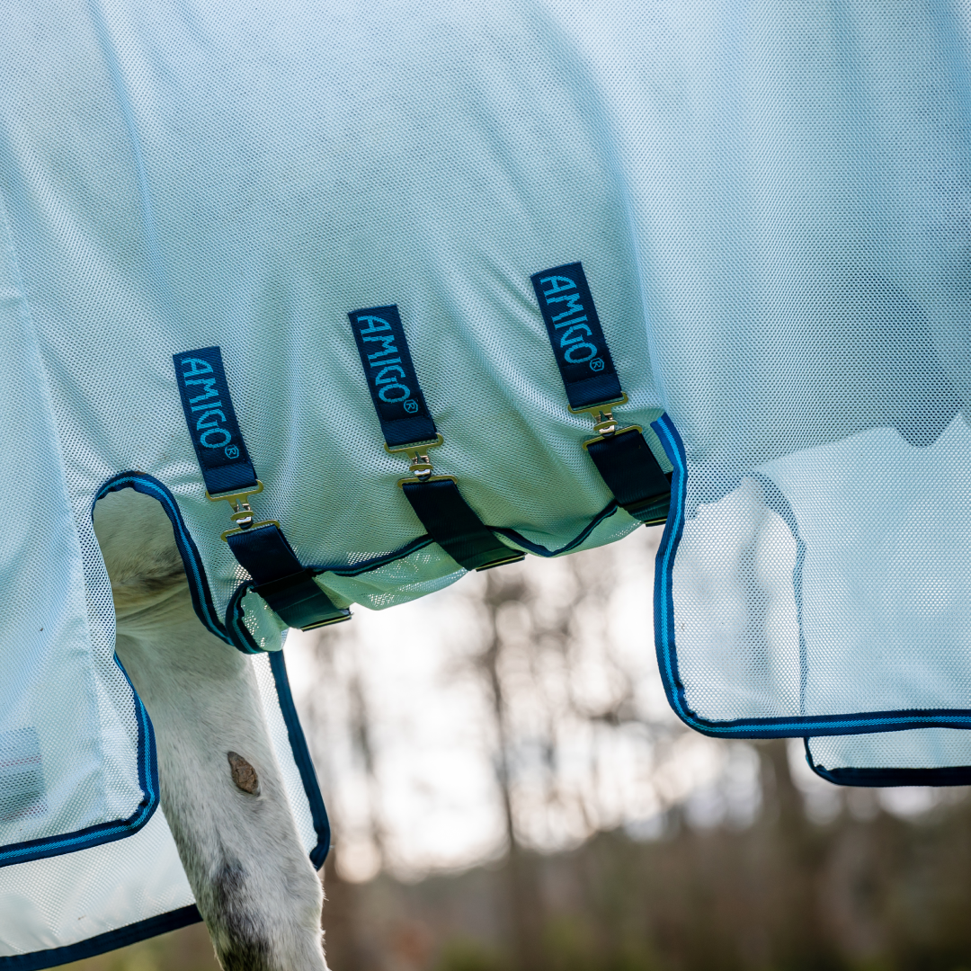 Horseware Ireland Amigo Bug Buster #colour_azure-blue-navy-electric-blue