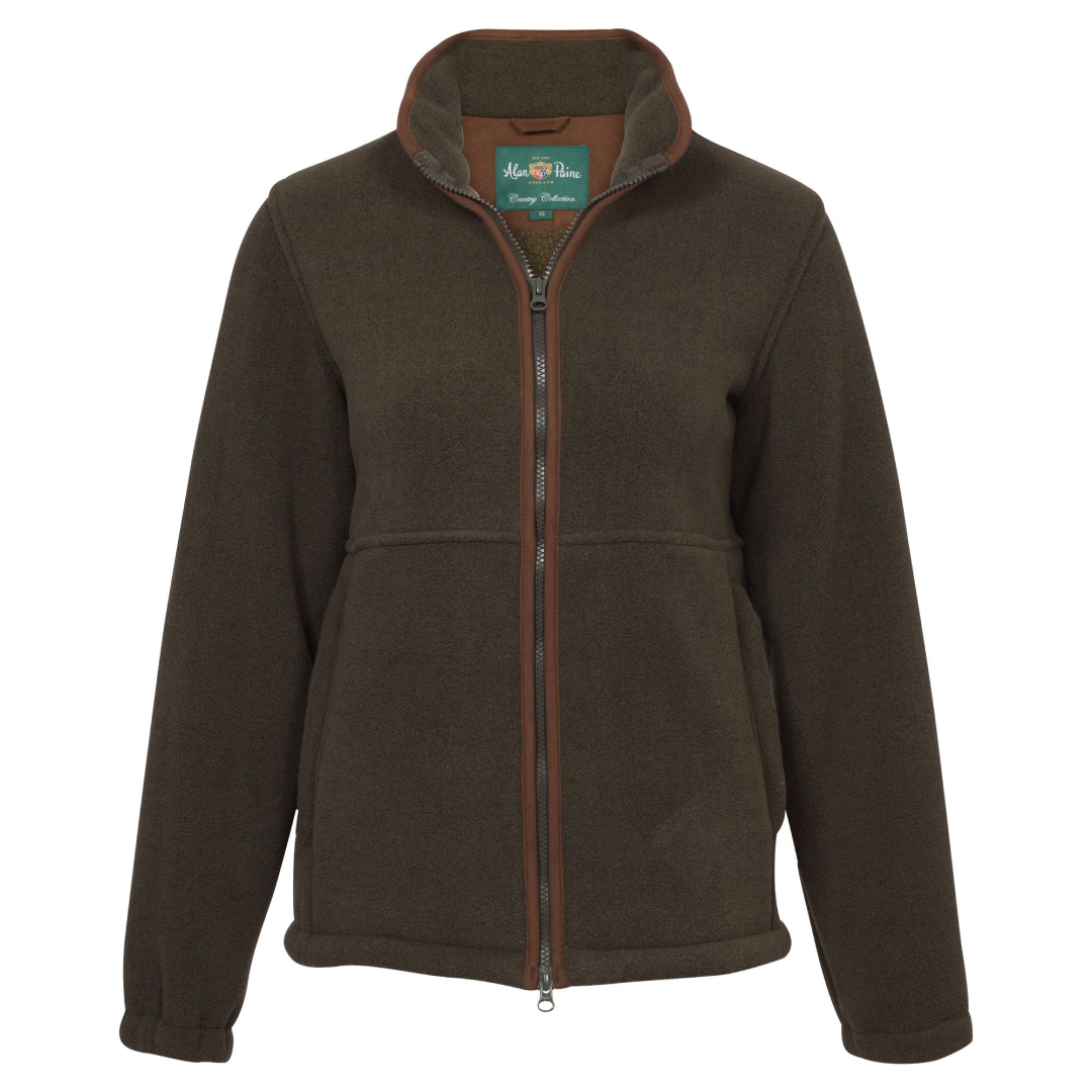 Alan Paine Aylsham Ladies Fleece Jacket #colour_green
