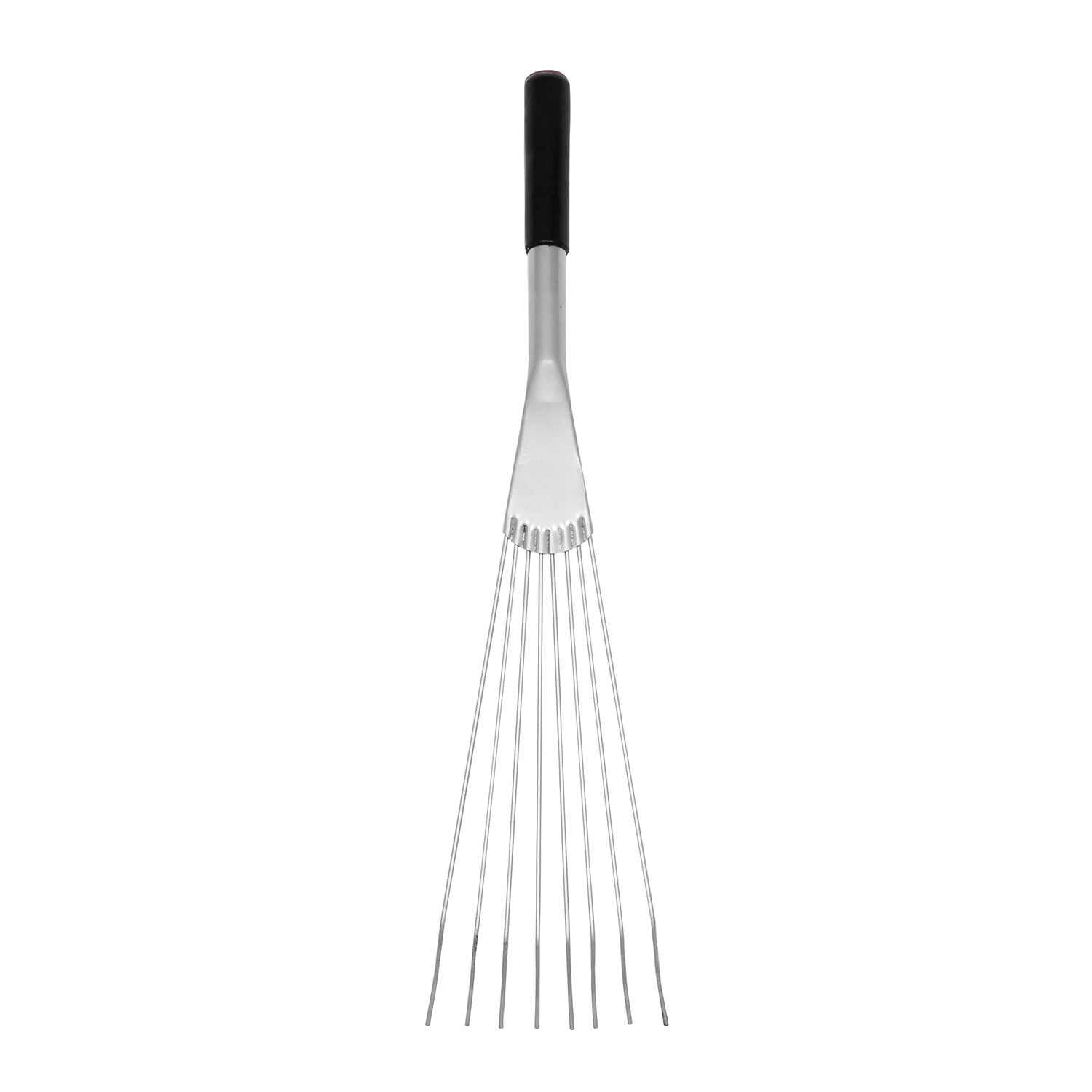 Red Gorilla Big Tidee Metal Rake Short Handle #colour_black