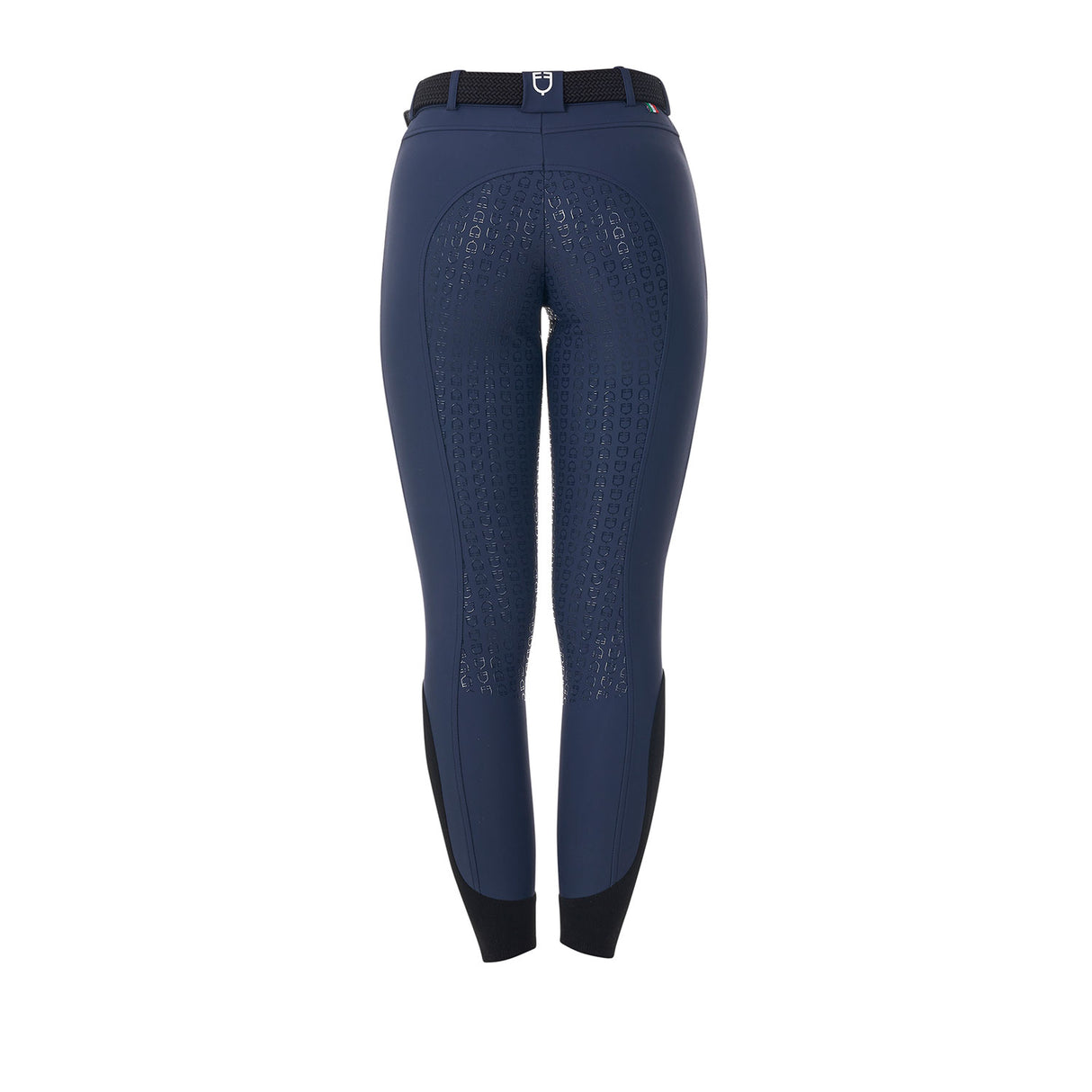 Equestro Women's Full Grip Breeches Equestro X Fise #colour_blue