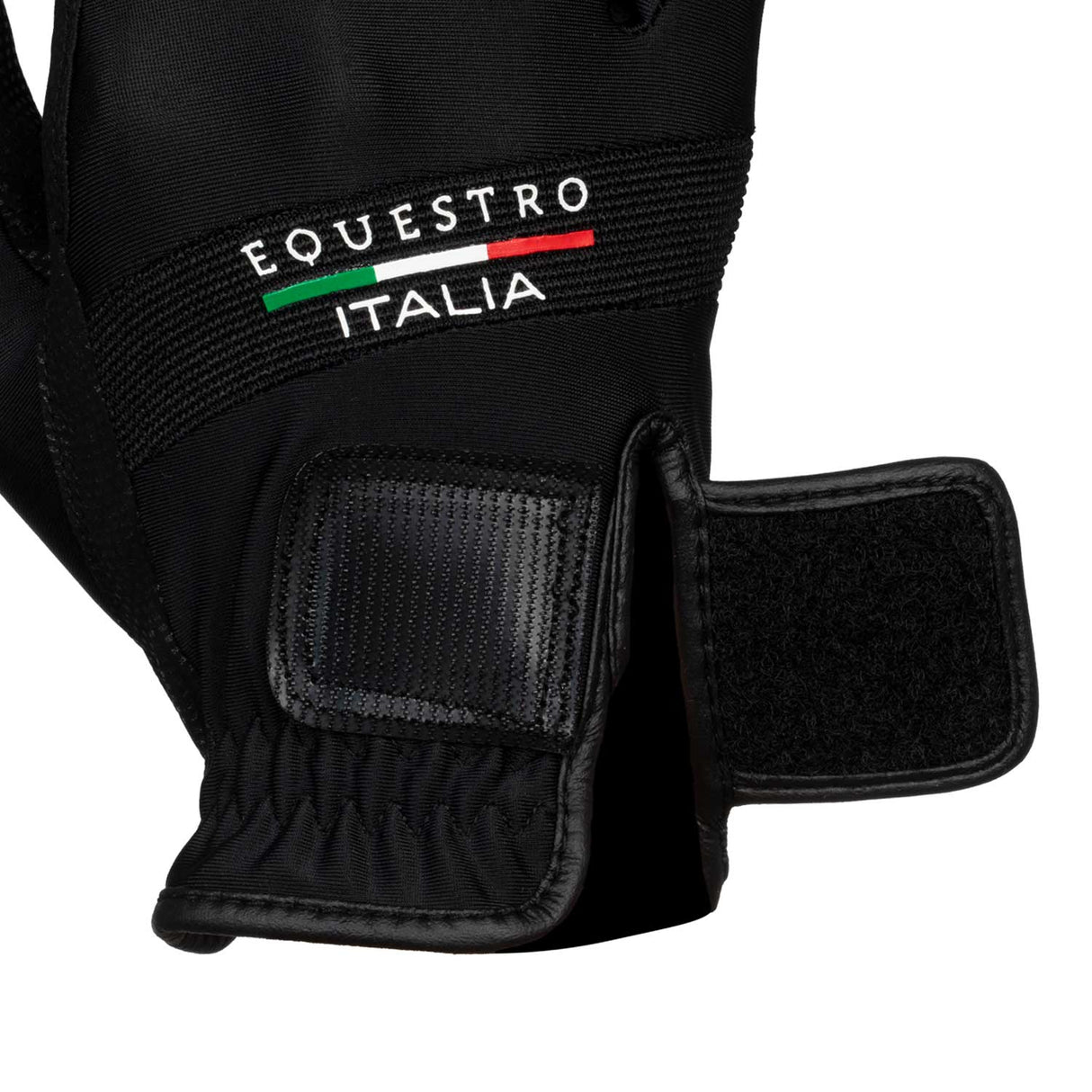 Equestro Gloves In Technical Fabric Equestro X Fise #colour_black