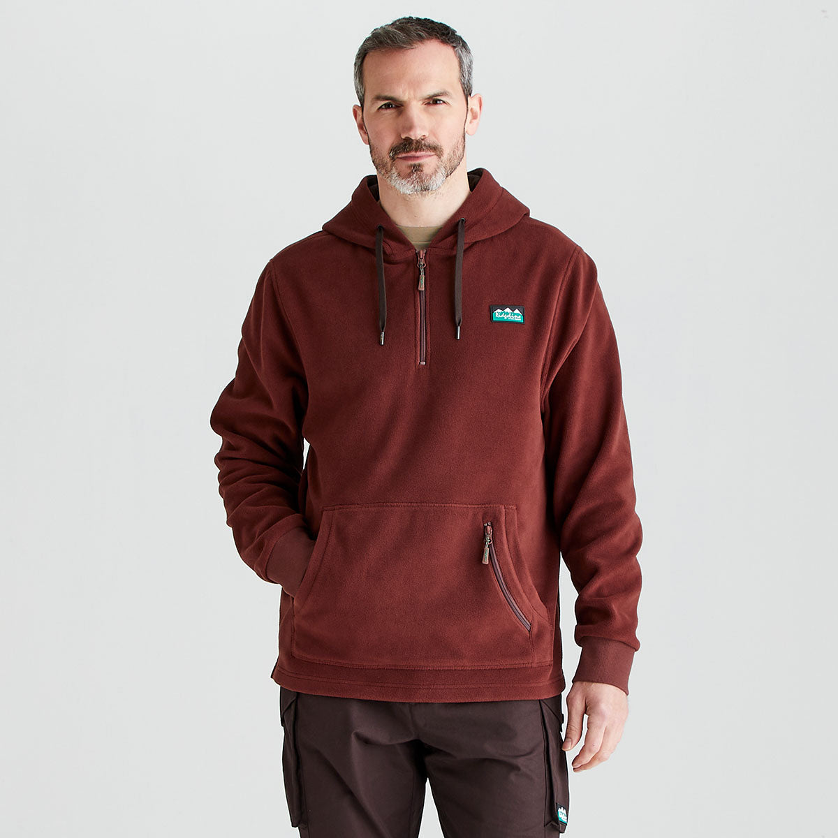 Men's Ballistic Fleece Hoodie - Oxblood