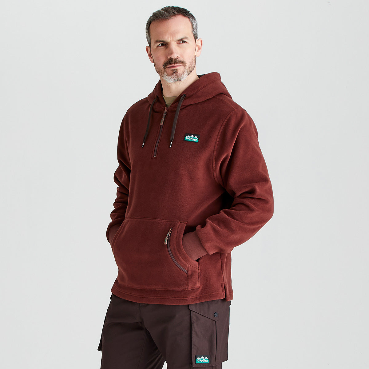 Men's Ballistic Fleece Hoodie - Oxblood