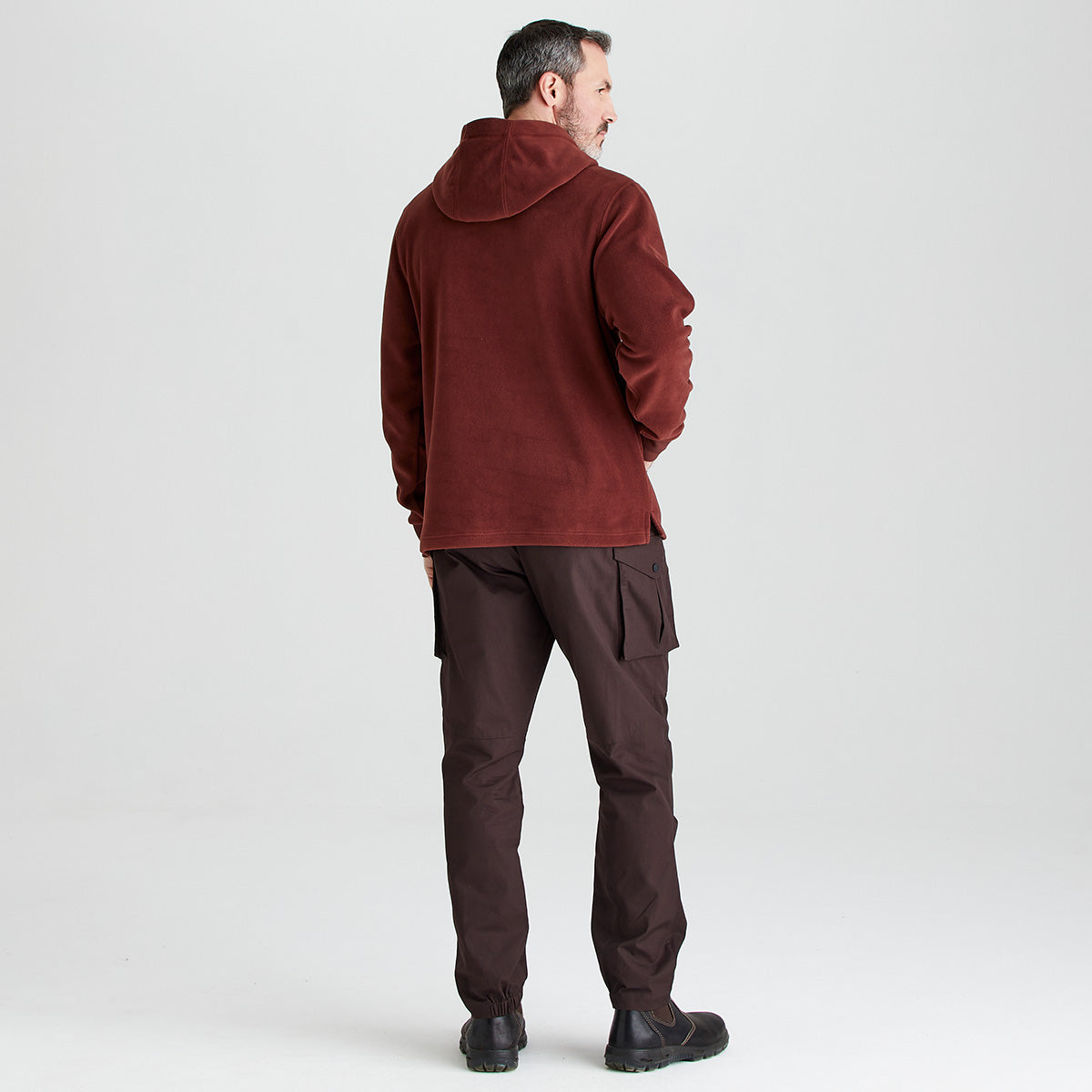 Men's Ballistic Fleece Hoodie - Oxblood