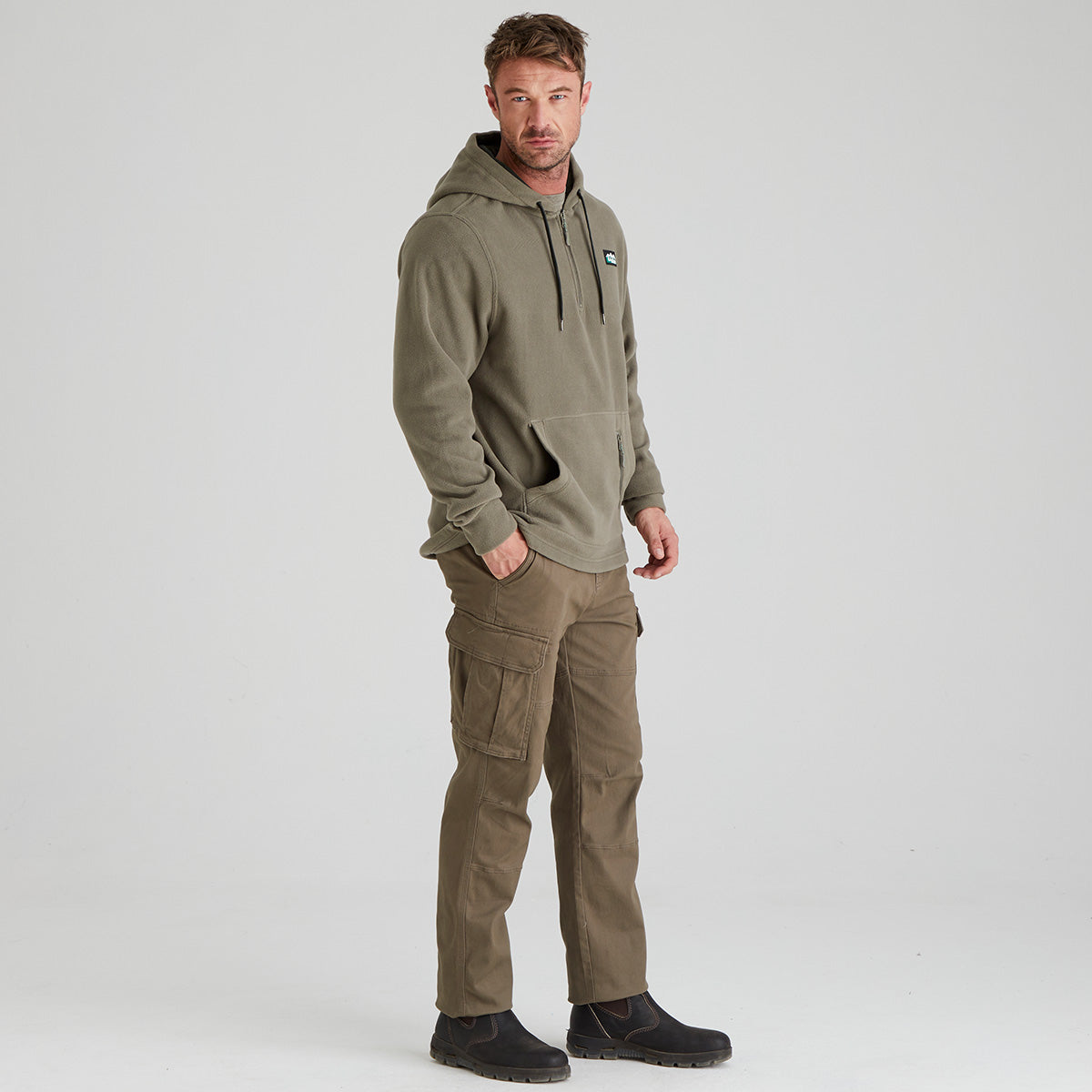 Men's Ballistic Fleece Hoodie - Smokey Olive