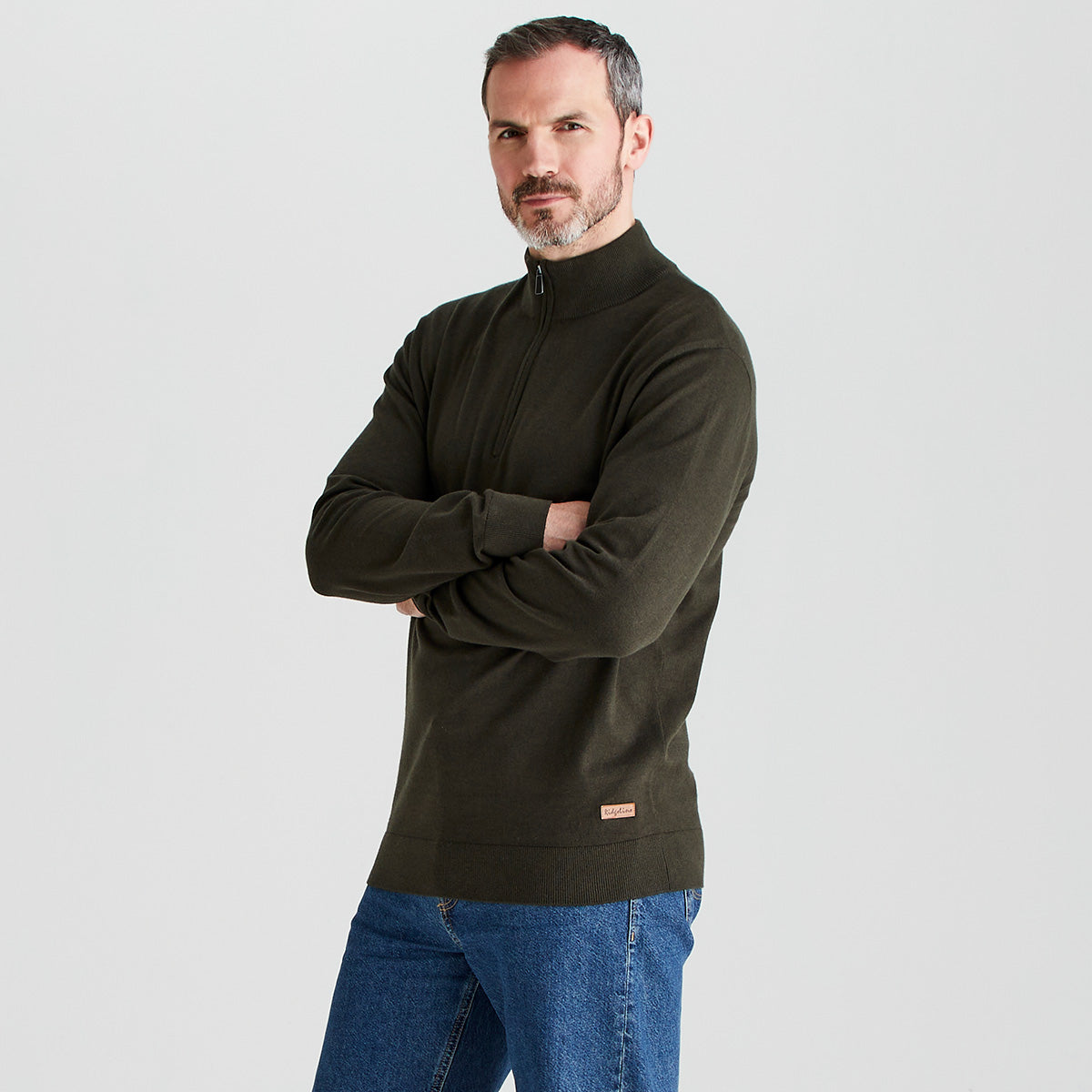 Men's Hartland 1/4 Zip Knit - Deep Forest