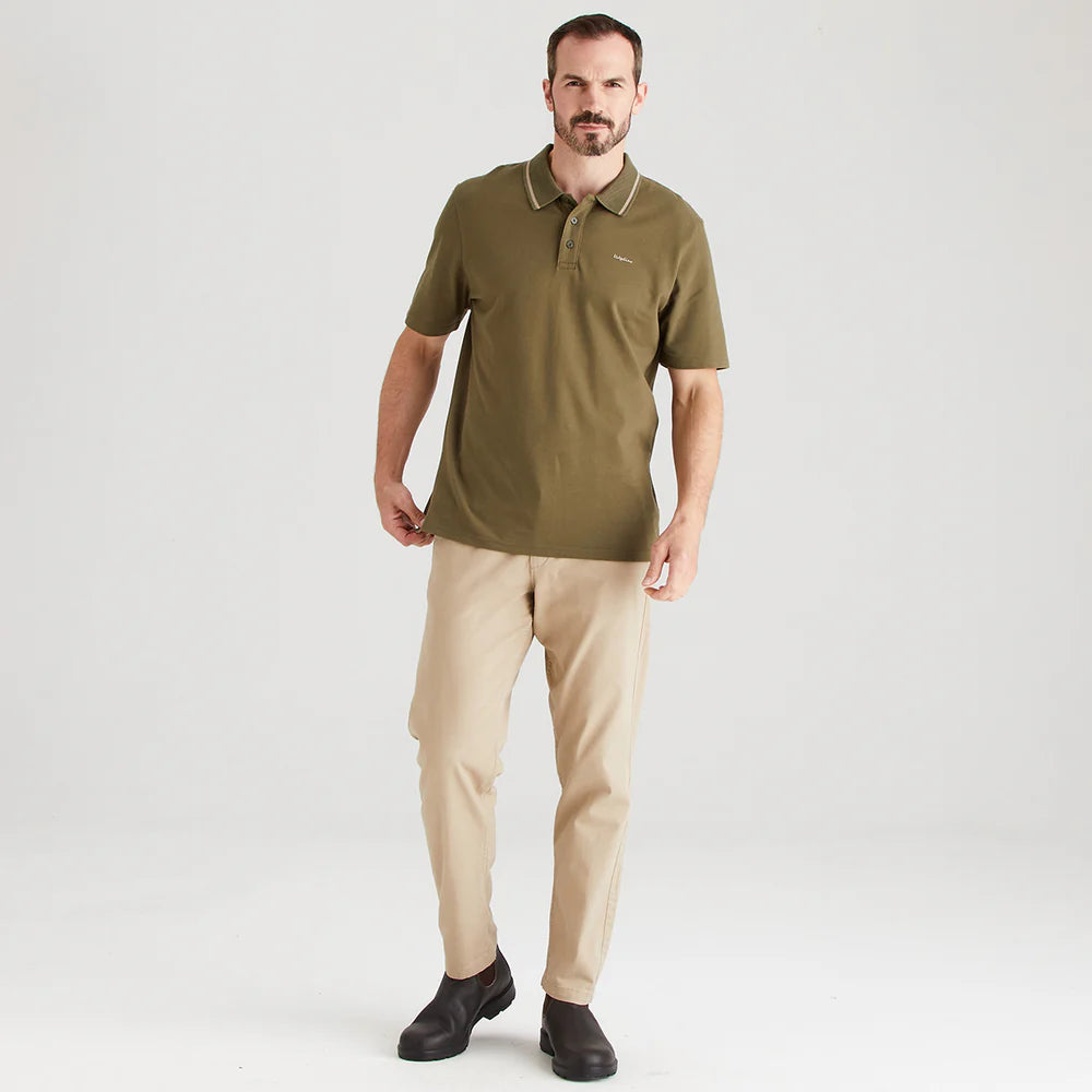 Ridgeline Mens Kilworth Polo Top #colour_ivy-green