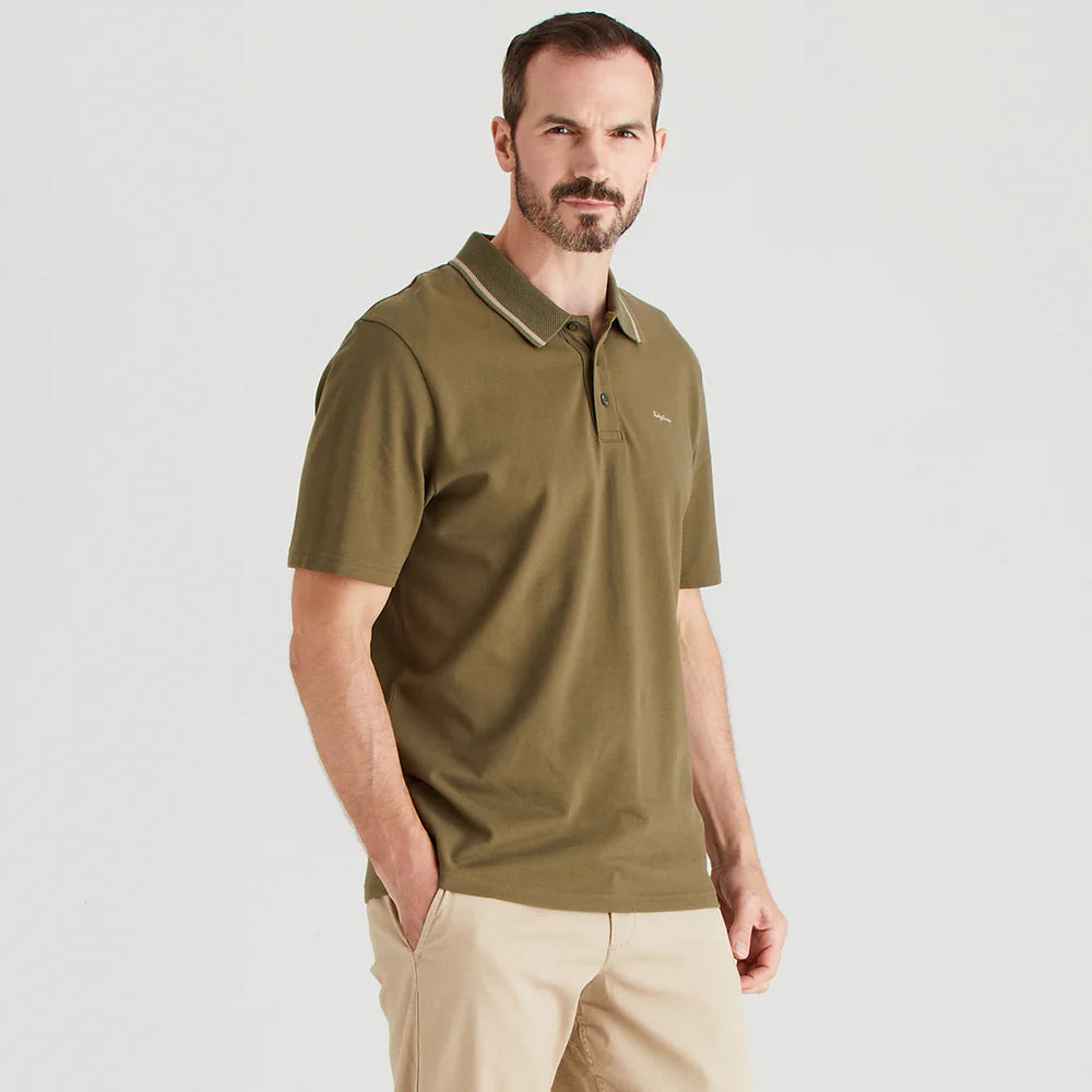 Ridgeline Mens Kilworth Polo Top #colour_ivy-green