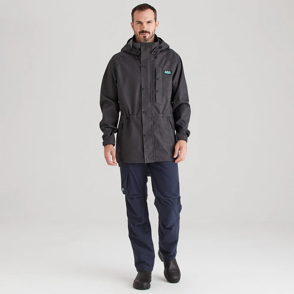 Ridgeline Mens Monsoon Light Jacket #colour_shale-marl