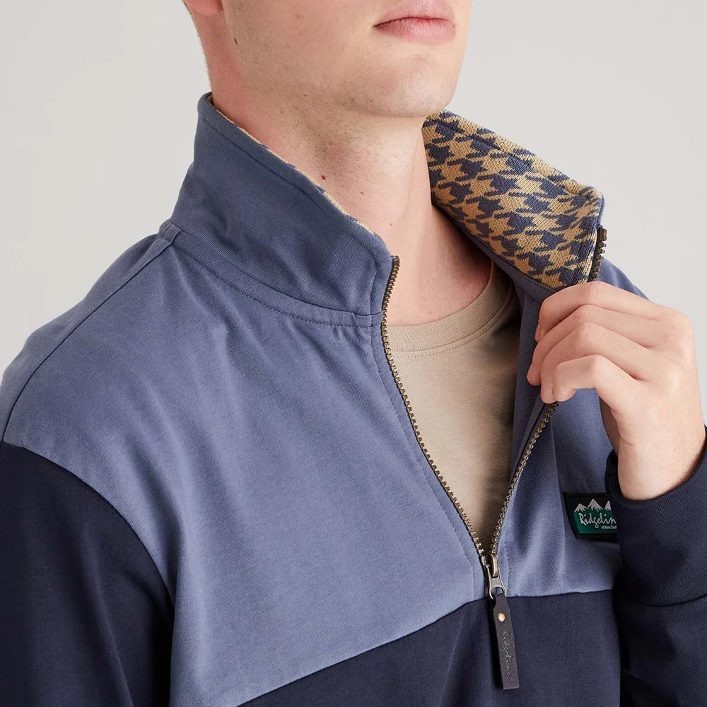 Ridgeline Mens Salthouse Zip Top #colour_navy-multi