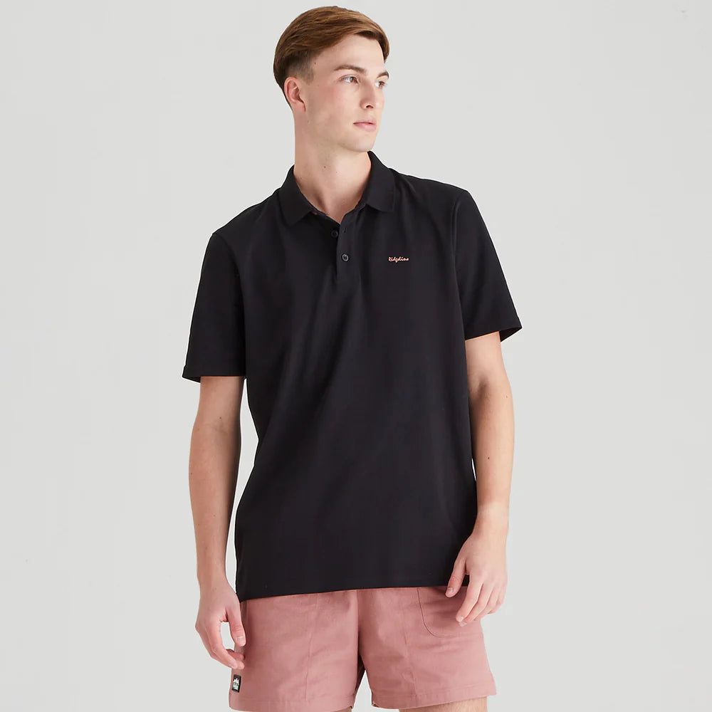 Ridgeline Mens Signature Polo #colour_black