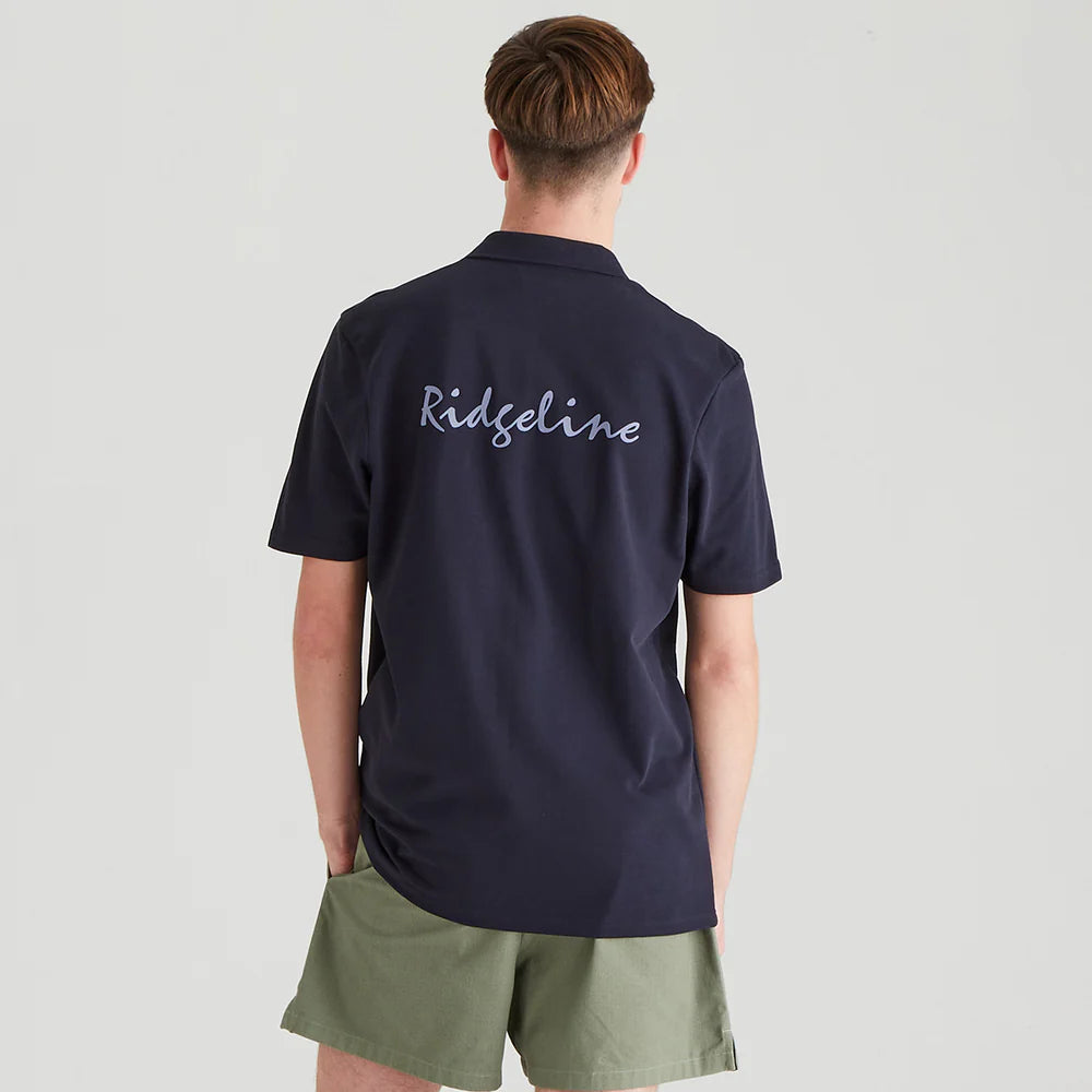 Ridgeline Mens Signature Polo #colour_navy