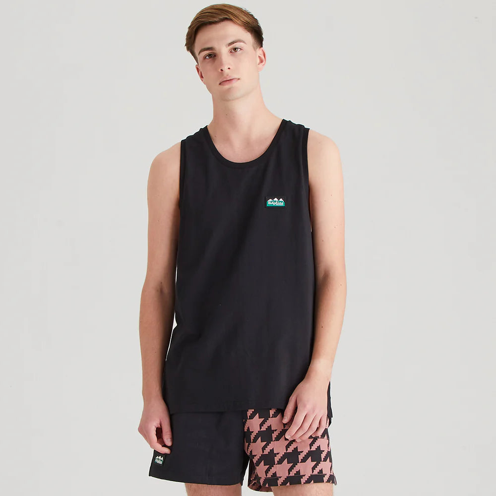 Ridgeline Mens Signature Singlet #colour_black