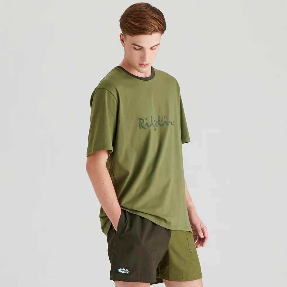Ridgeline Mens Signature T Shirt #colour_fern-green