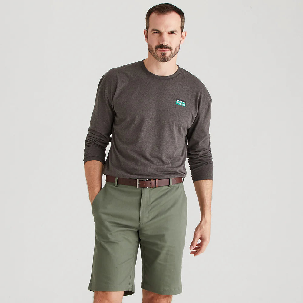 Ridgeline Mens Waxham Shorts #colour_khaki-green