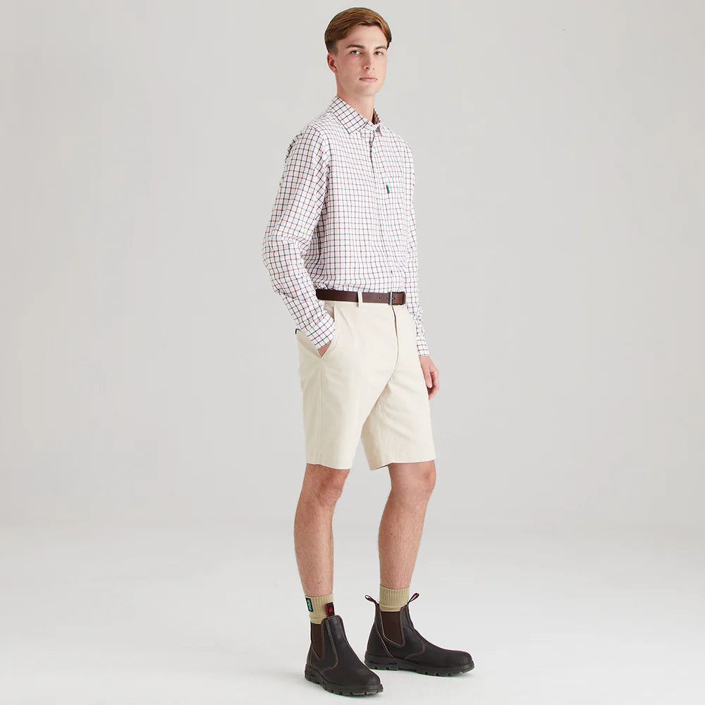 Ridgeline Mens Waxham Shorts #colour_stone